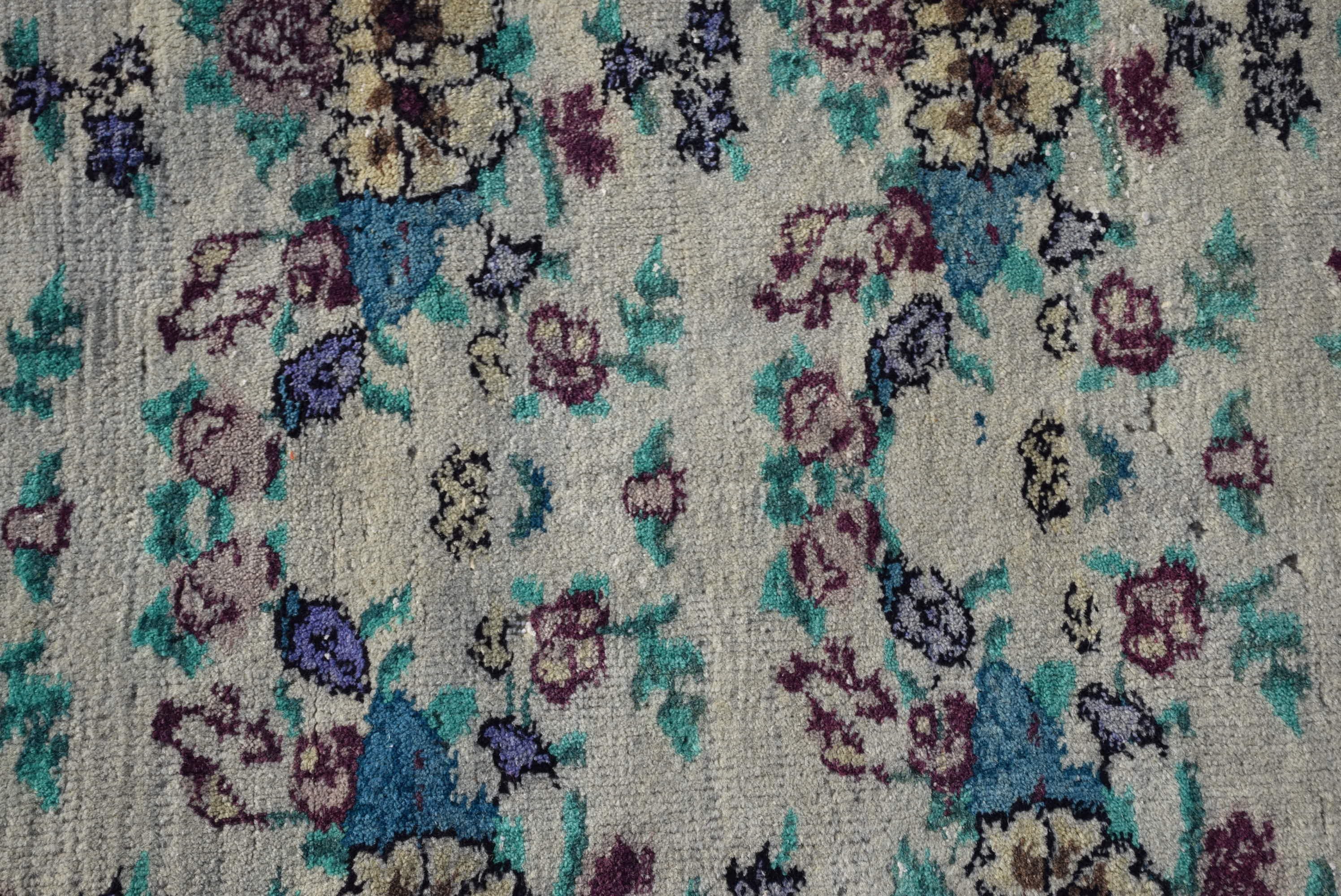 Vintage Halı, 3.2x3.2 ft Küçük Halılar, Mutfak Halıları, Ev Dekorasyonu Halıları, Türk Halıları, Mor Havalı Halılar, Organik Halılar, Antika Halılar, Paspas Halısı