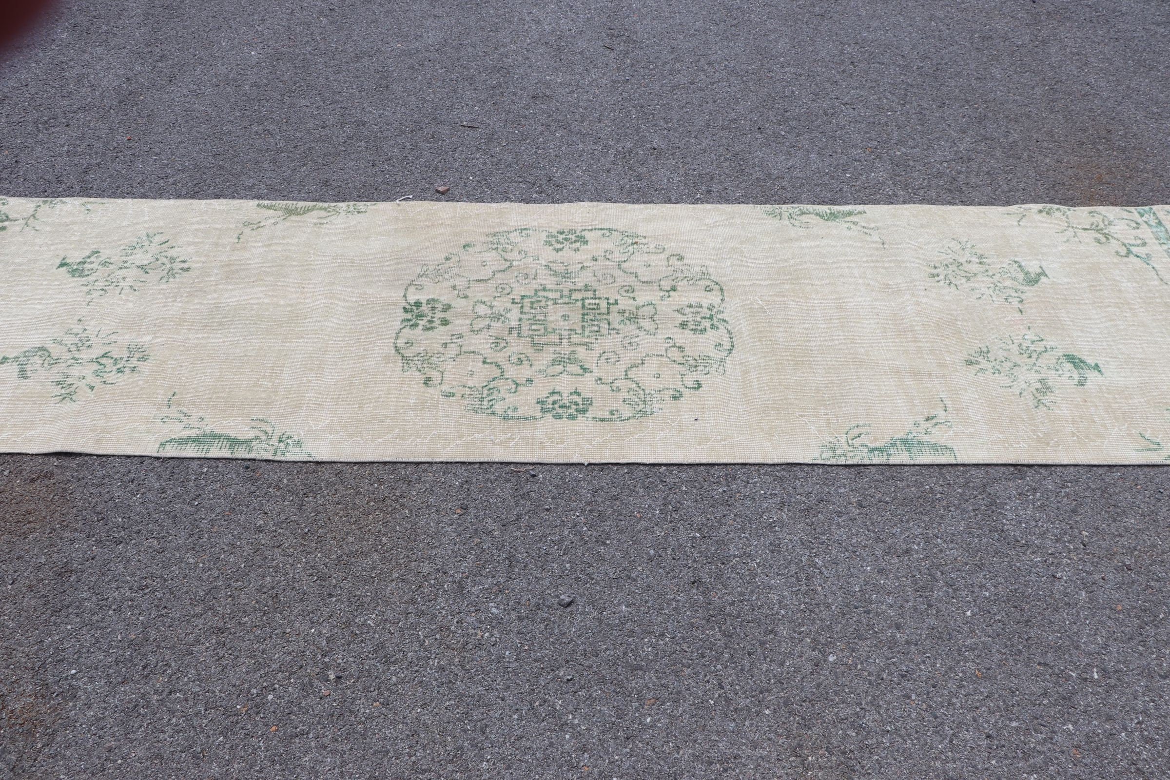 Yün Halılar, Türk Halısı, Merdiven Halısı, Koridor Halıları, Koridor Halıları, Yeşil 2.5x11 ft Runner Halıları, Vintage Halı, Havalı Halı