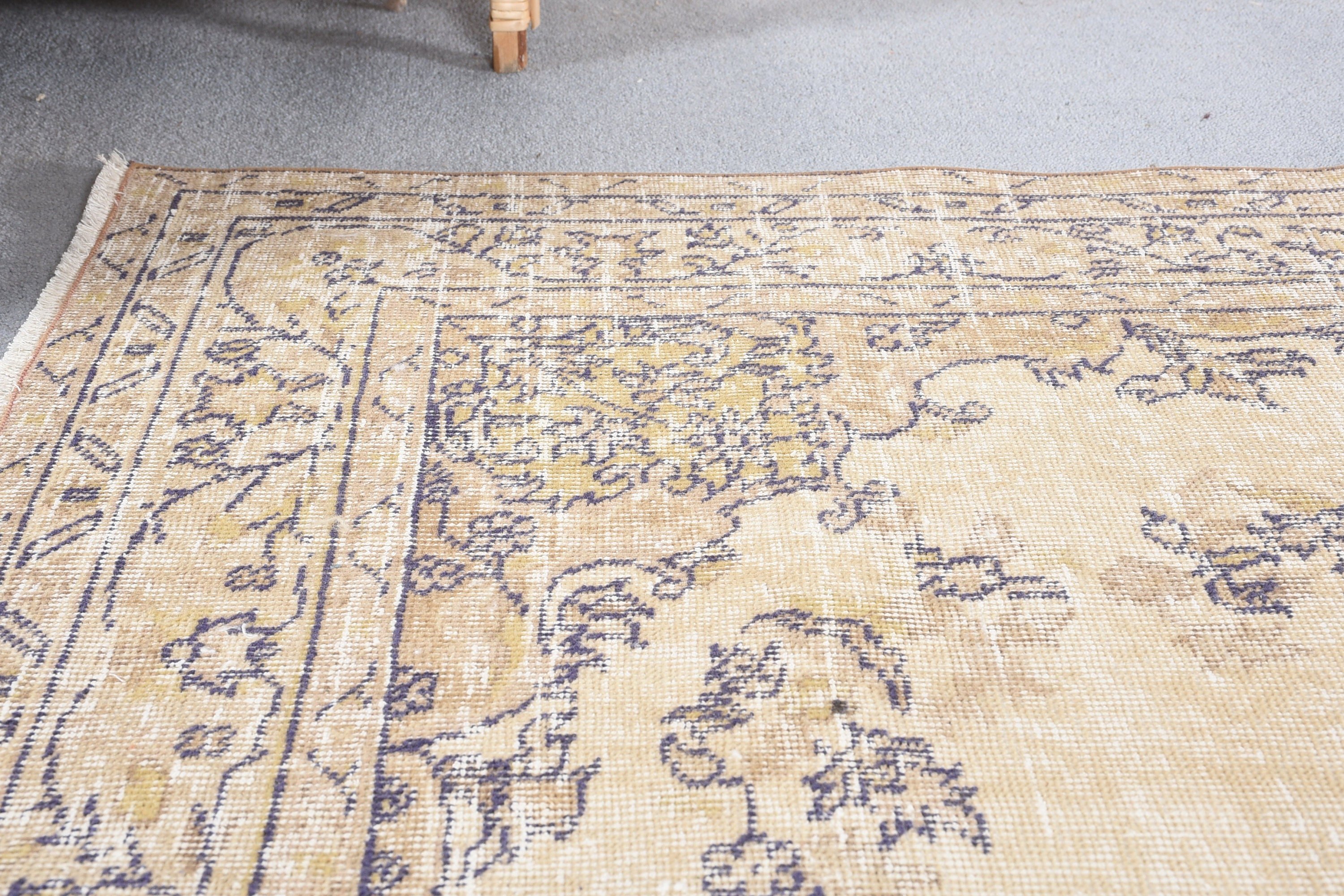 Kitchen Rugs, Rugs for Dining Room, Beige Bedroom Rug, 5.3x9.1 ft Large Rug, Vintage Rugs, Dining Room Rugs, Turkish Rug