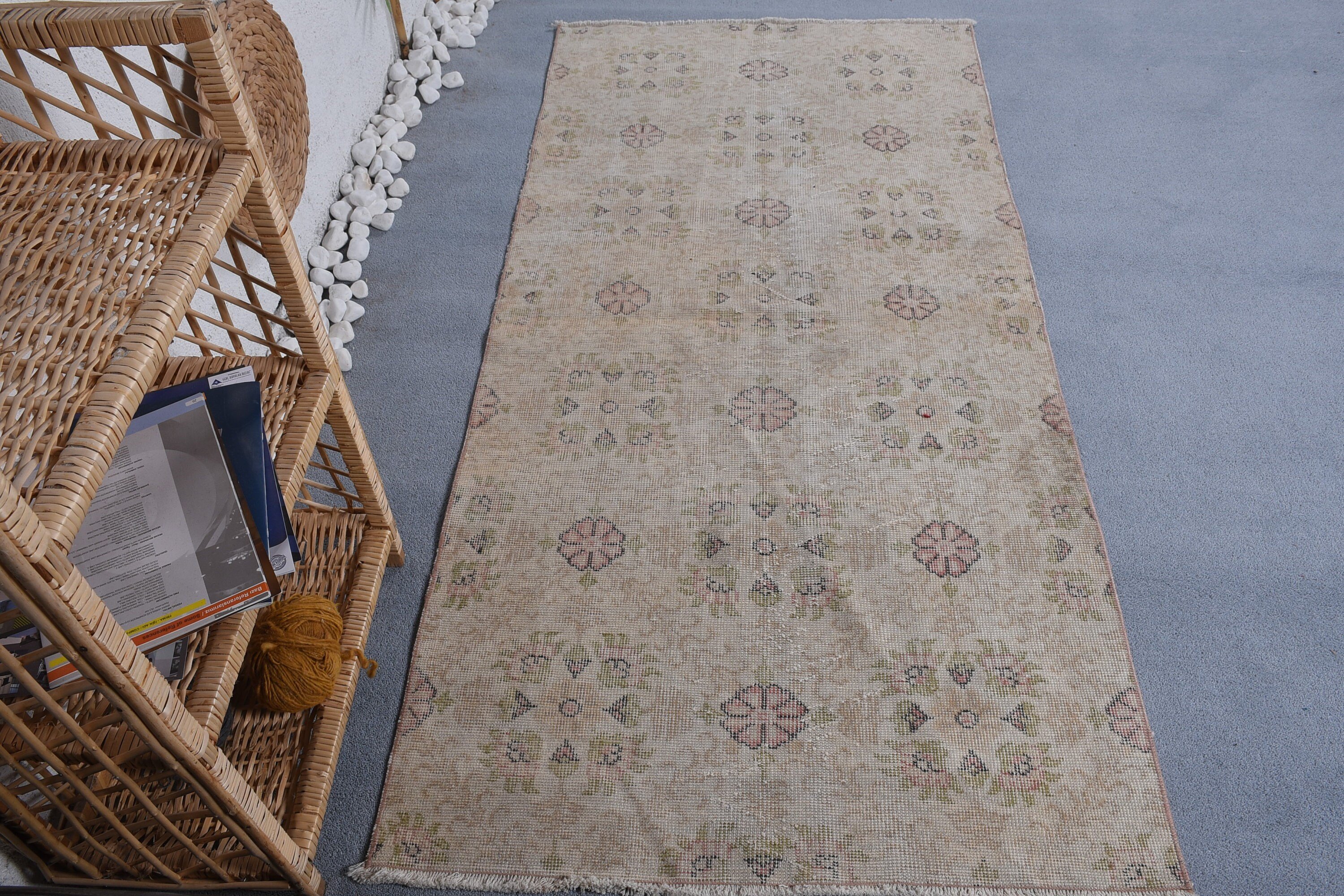 Old Rug, Moroccan Rugs, 3.1x6.5 ft Accent Rug, Vintage Rug, Cool Rugs, Turkish Rugs, Rugs for Entry, Outdoor Rug, Kitchen Rugs, Entry Rugs