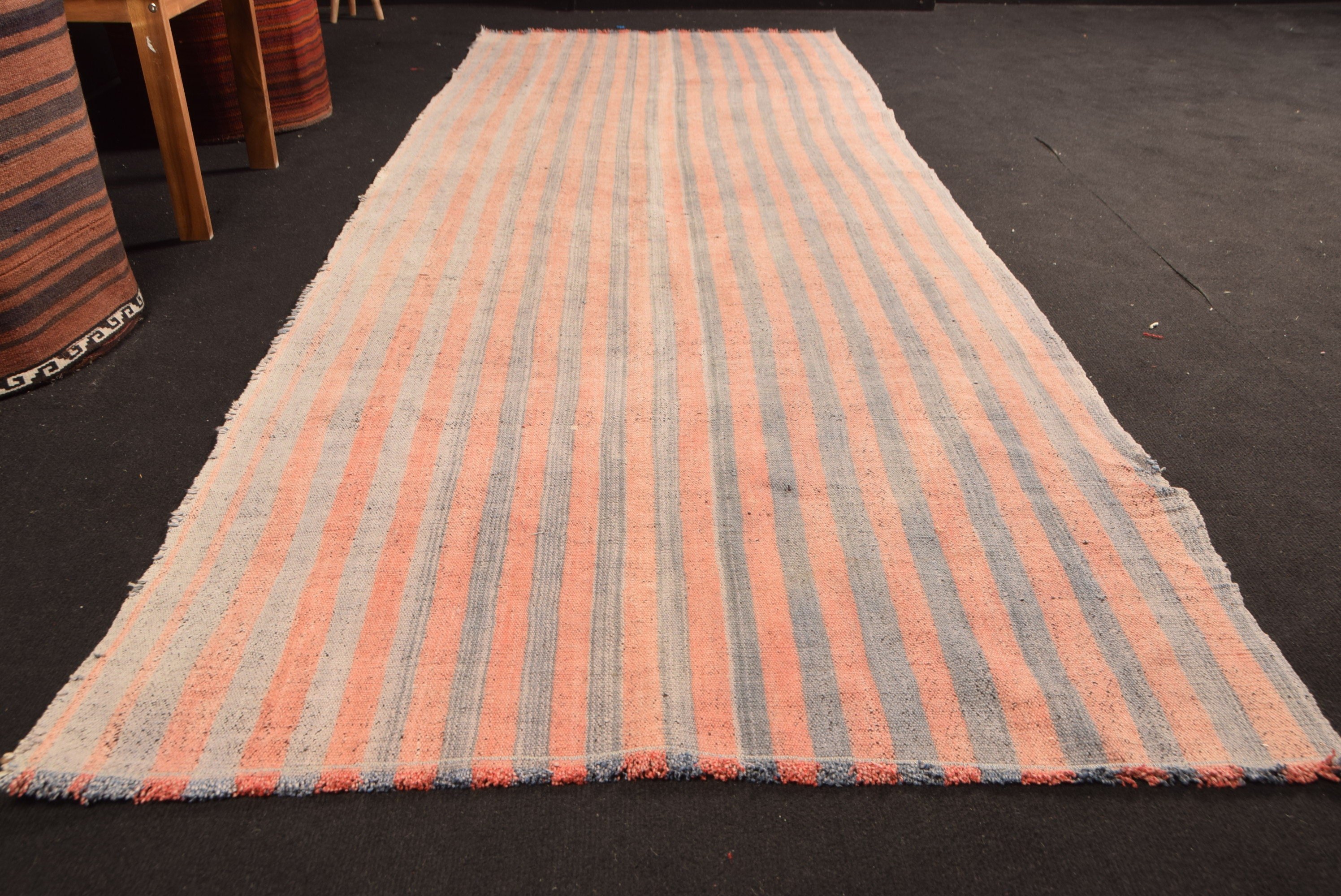 Turkish Rug, 3.3x9.2 ft Runner Rug, Rugs for Stair, Office Rug, Wool Rug, Kilim, Corridor Rugs, Antique Rug, Pink Kitchen Rugs, Vintage Rug