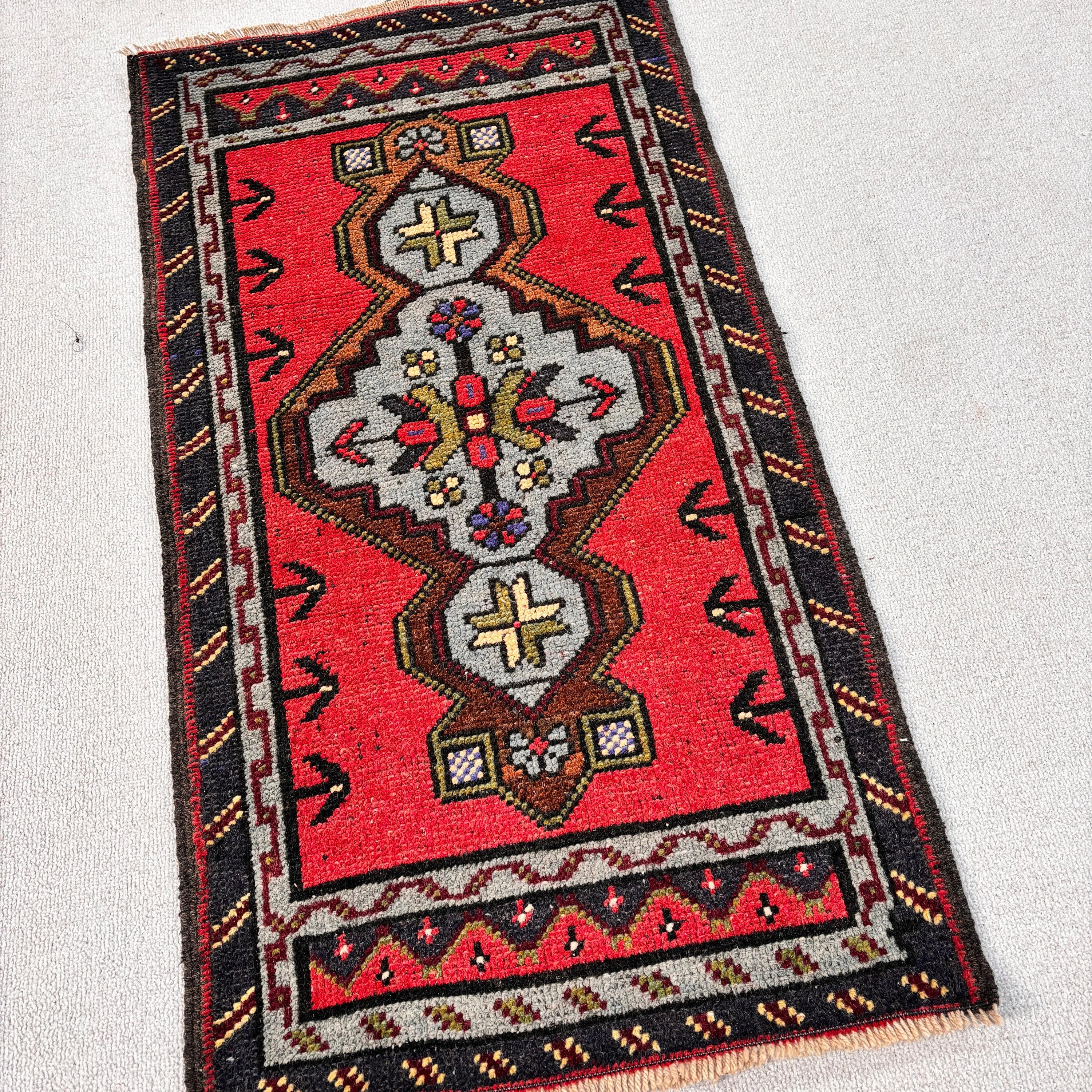 Anadolu Halısı, Ev Dekorasyonu Halısı, Yatak Odası Halıları, Türk Halıları, Vintage Halılar, Yeşil Modern Halılar, 1.8x3.1 ft Küçük Halı, Küçük Vintage Halılar