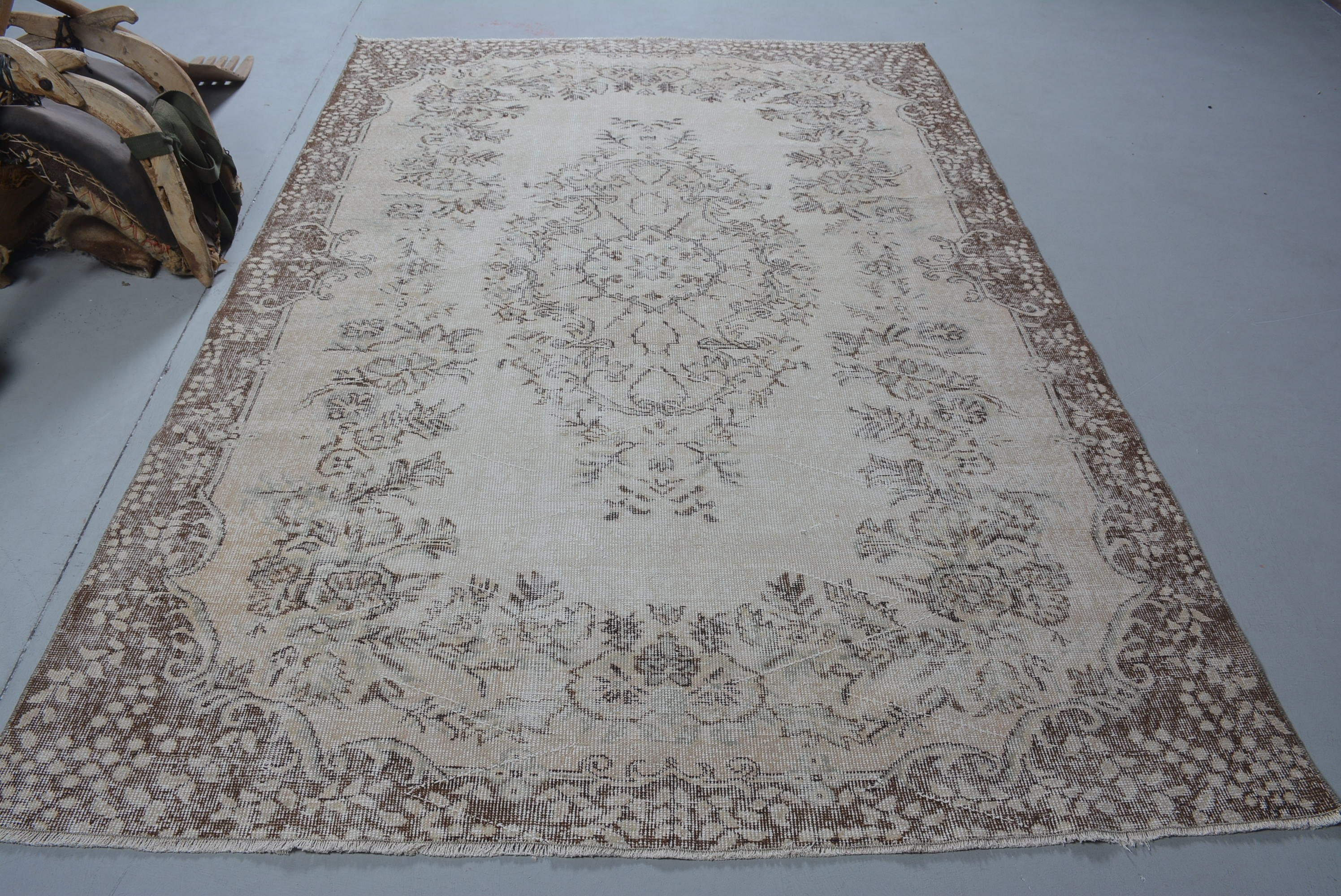 Living Room Rug, Anatolian Rug, Rugs for Living Room, 6.1x8.8 ft Large Rug, Vintage Rug, Large Wool Rug Rugs, Turkish Rug, Bedroom Rug