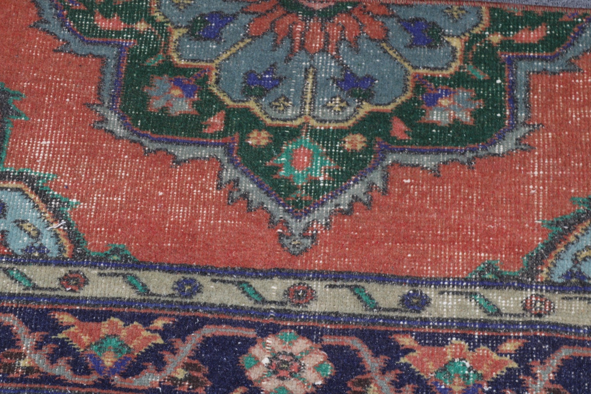 Banyo Halıları, Giriş Halısı, 1,5x3 ft Küçük Halı, Vintage Halı, Türk Halısı, Ev Dekor Halıları, Duvara Asma Halılar, Yer Halıları, Yeşil Yün Halı