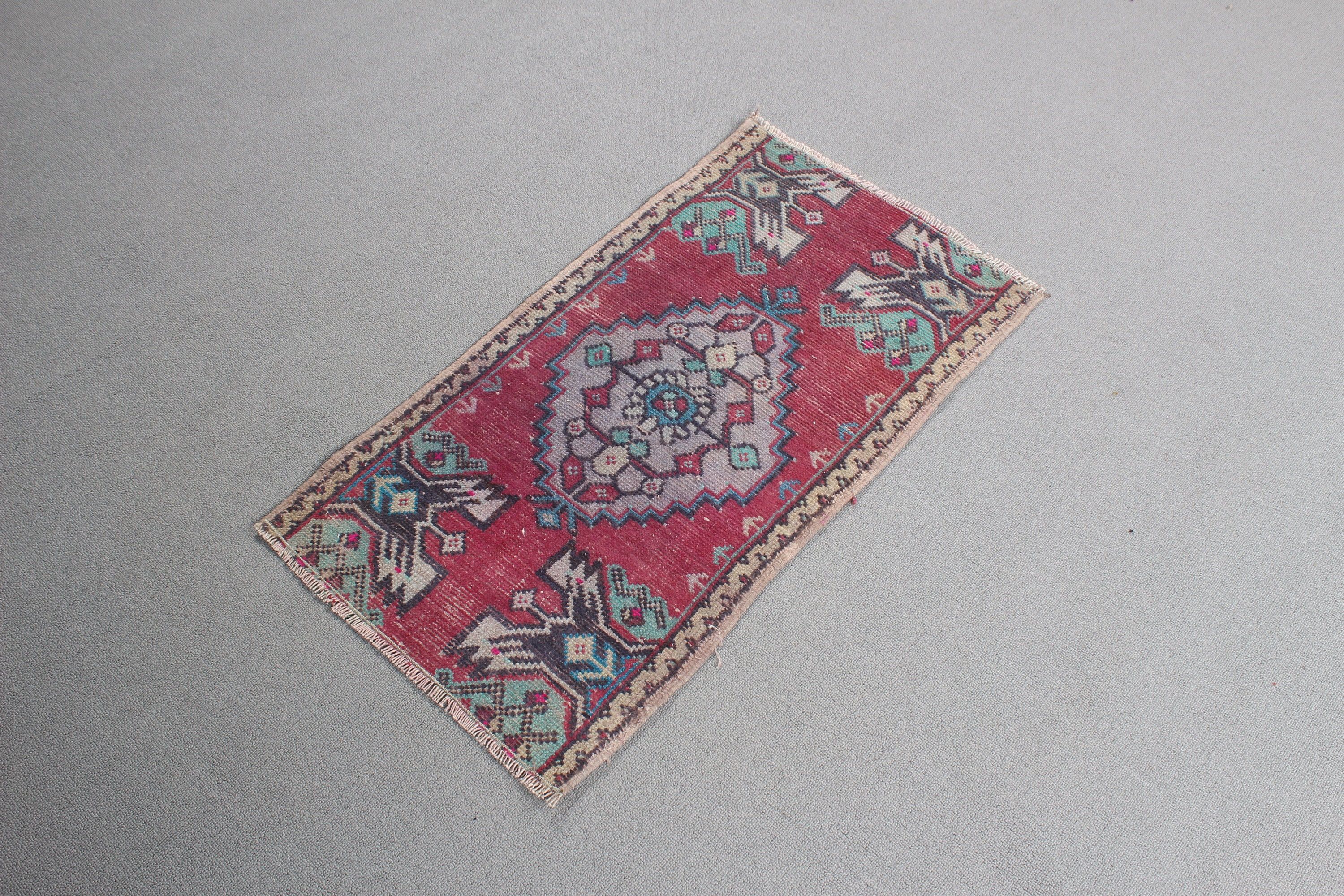 Door Mat Rugs, Cool Rugs, Vintage Rug, Bedroom Rug, Small Area Rugs, Turkish Rug, Rugs for Bath, Pink  1.6x2.9 ft Small Rug