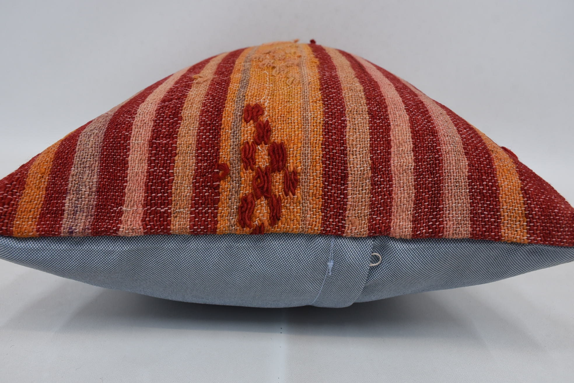 Boho Pillow Sham Cover, 16"x24" Red Cushion Case, Shabby Chic Cushion Cover, Vintage Kilim Pillow, Turkish Pillow, Luxury Pillow Case