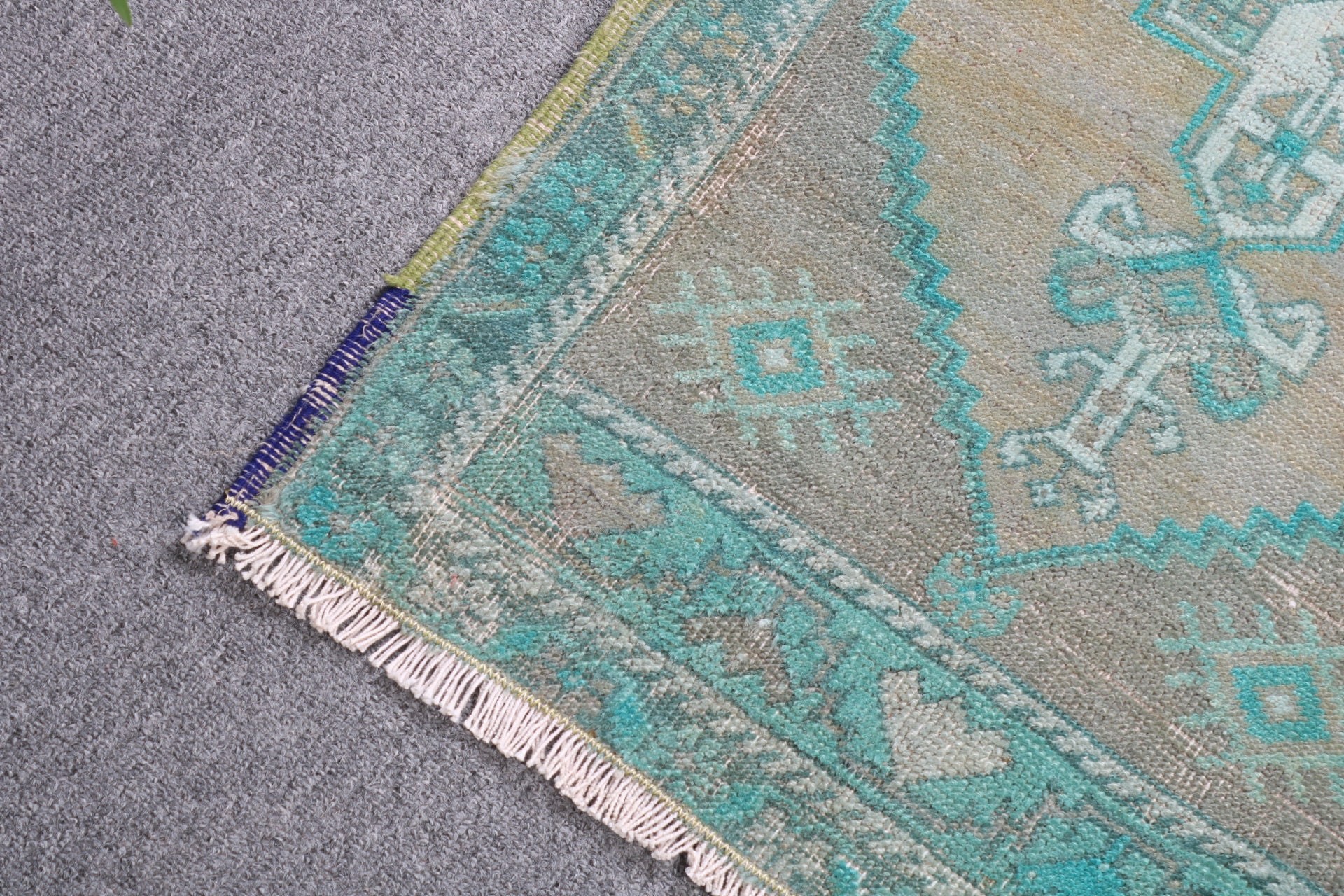 Green Antique Rugs, Boho Rugs, Modern Rug, Traditional Rugs, 1.6x3 ft Small Rug, Car Mat Rugs, Small Vintage Rug, Vintage Rugs, Turkish Rug