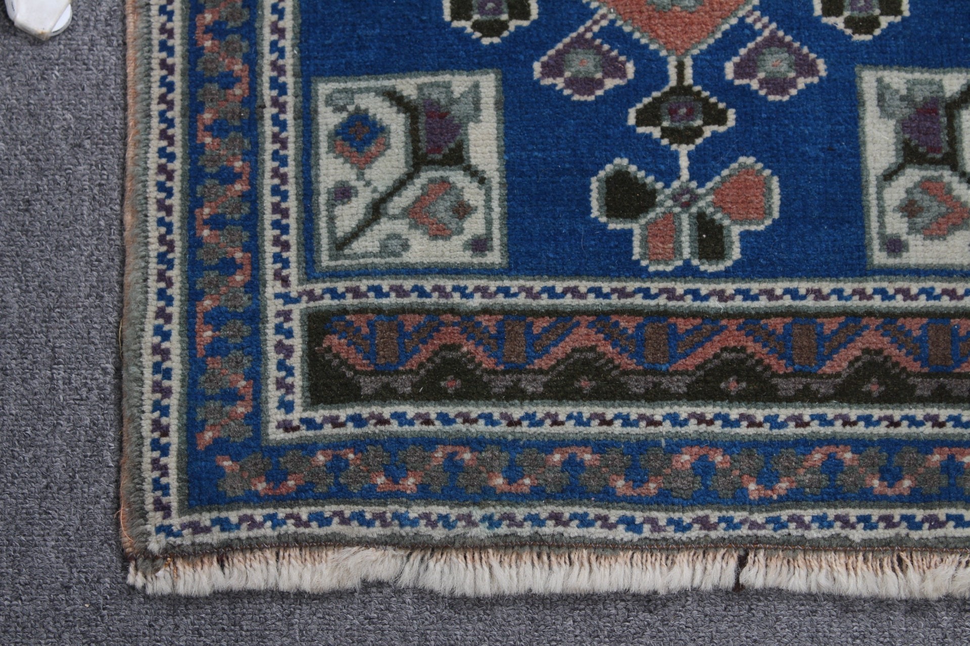 Rugs for Bathroom, Blue Floor Rug, Vintage Rug, Wall Hanging Rug, Kitchen Rug, Cool Rugs, Turkish Rugs, 1.6x3.3 ft Small Rugs, Wool Rugs