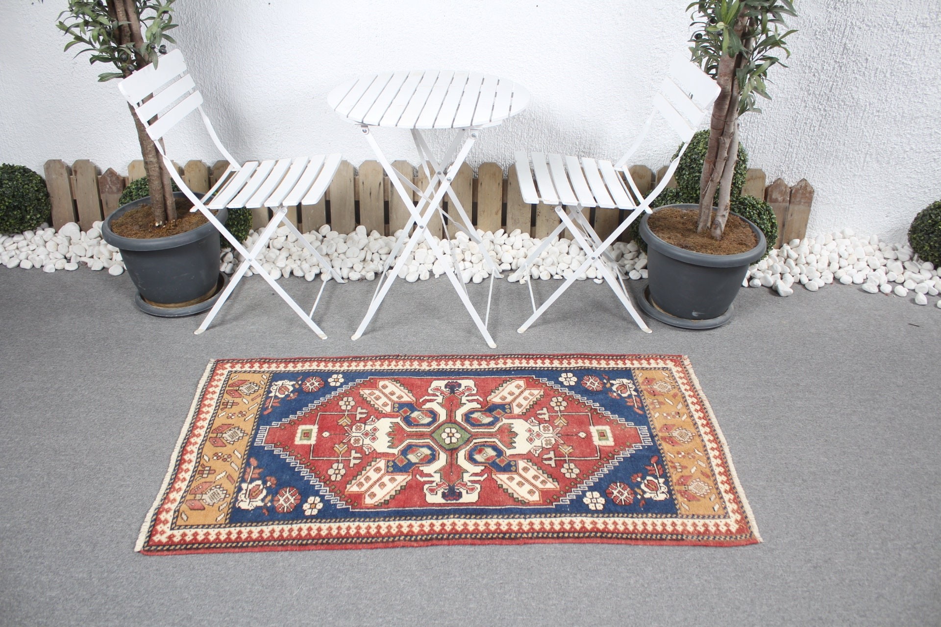 Bath Rugs, Vintage Rug, Rugs for Bath, 2.5x4.7 ft Small Rugs, Turkish Rug, Red Moroccan Rug, Wall Hanging Rug, Cool Rug