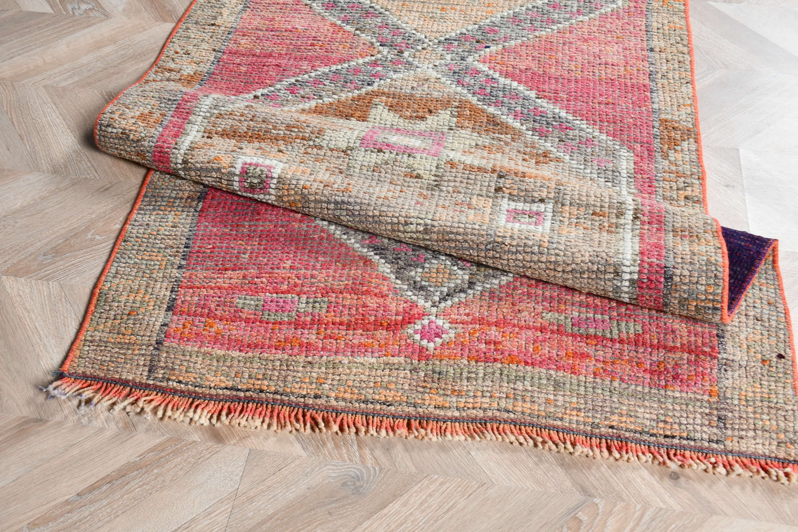 Türk Halıları, Antika Halı, Runner Halıları, Yatak Odası Halısı, Vintage Halı, Koridor Halıları, Pembe Mutfak Halıları, 2.8x9.7 ft Runner Halıları, Ofis Halısı