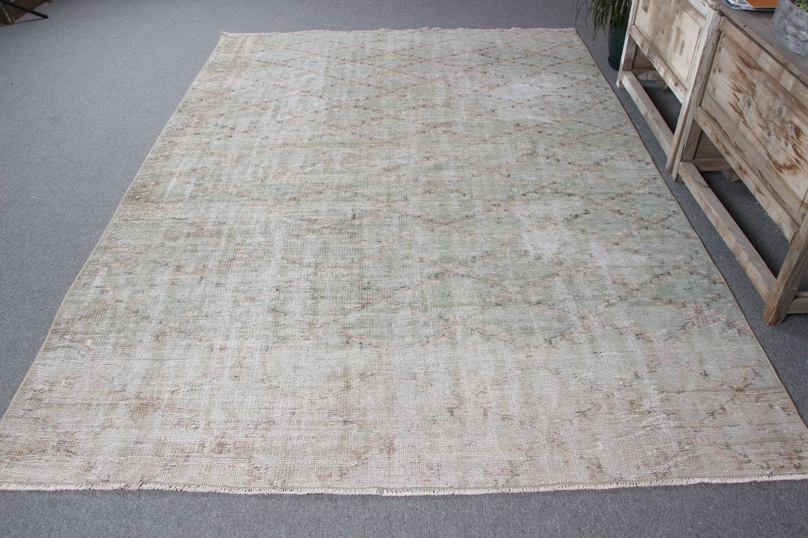 Bedroom Rugs, Moroccan Rug, Luxury Rugs, Beige Statement Rug, Vintage Rug, Turkish Rugs, Artistic Rug, 6.4x9.1 ft Large Rugs, Salon Rug