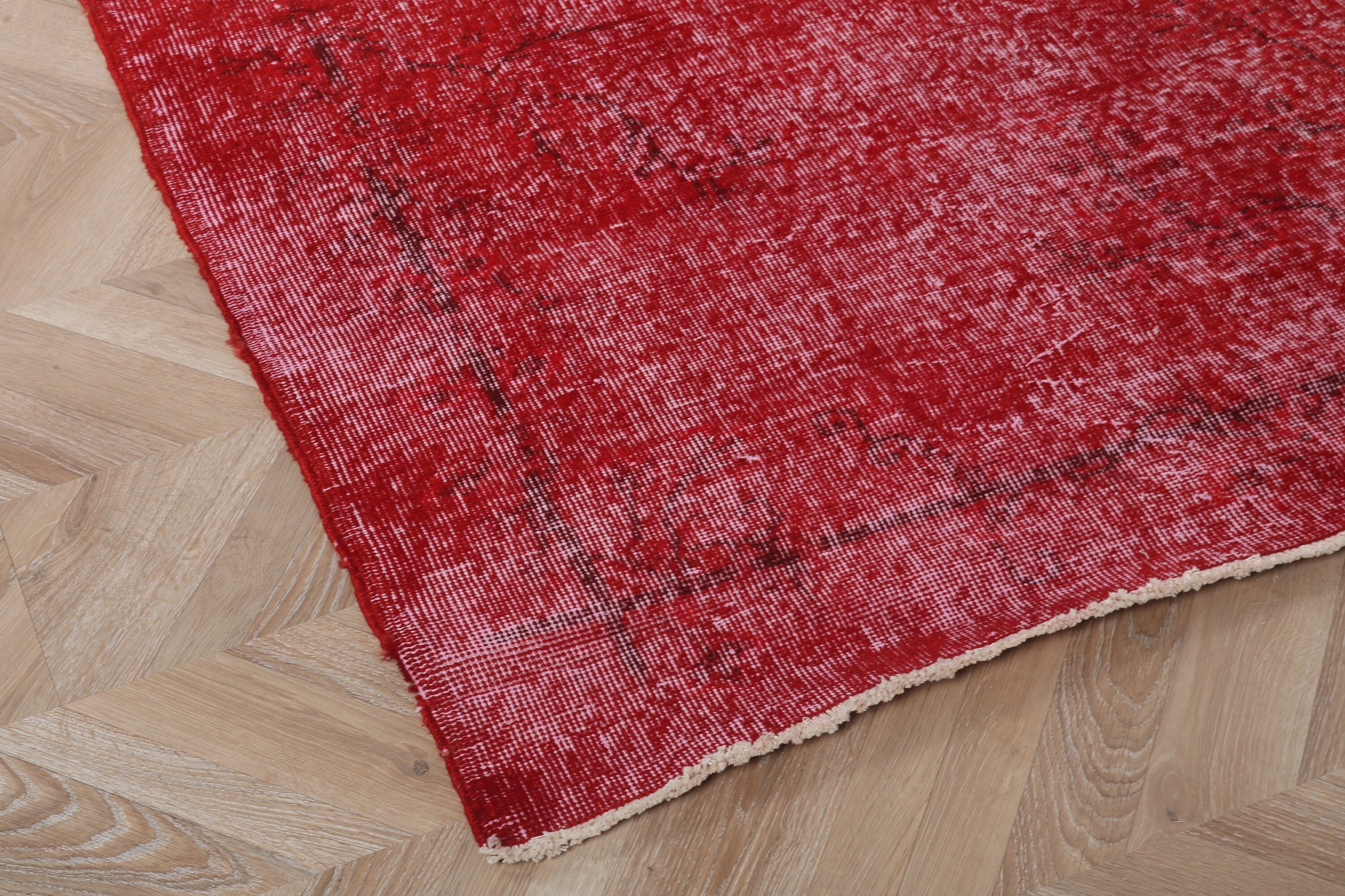 Aesthetic Rugs, 3.8x6.5 ft Area Rug, Dining Room Rug, Geometric Rug, Nursery Rugs, Vintage Rug, Turkish Rug, Red Handwoven Rugs, Wool Rug