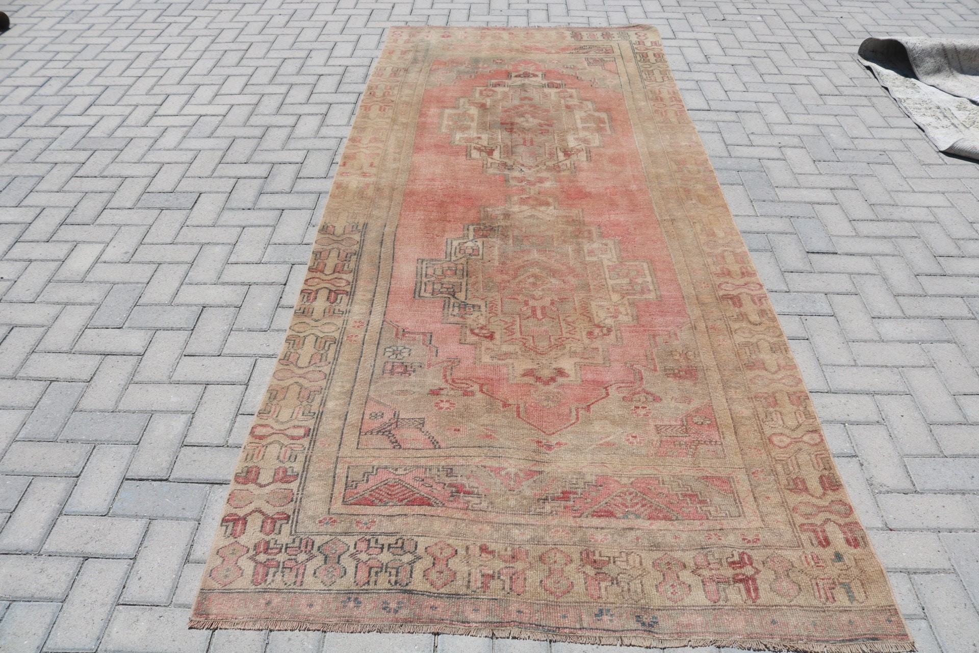 Living Room Rug, Vintage Rug, Salon Rug, Turkish Rug, Dorm Rug, Rugs for Dining Room, Moroccan Rugs, 4.3x10.7 ft Large Rugs, Oriental Rug