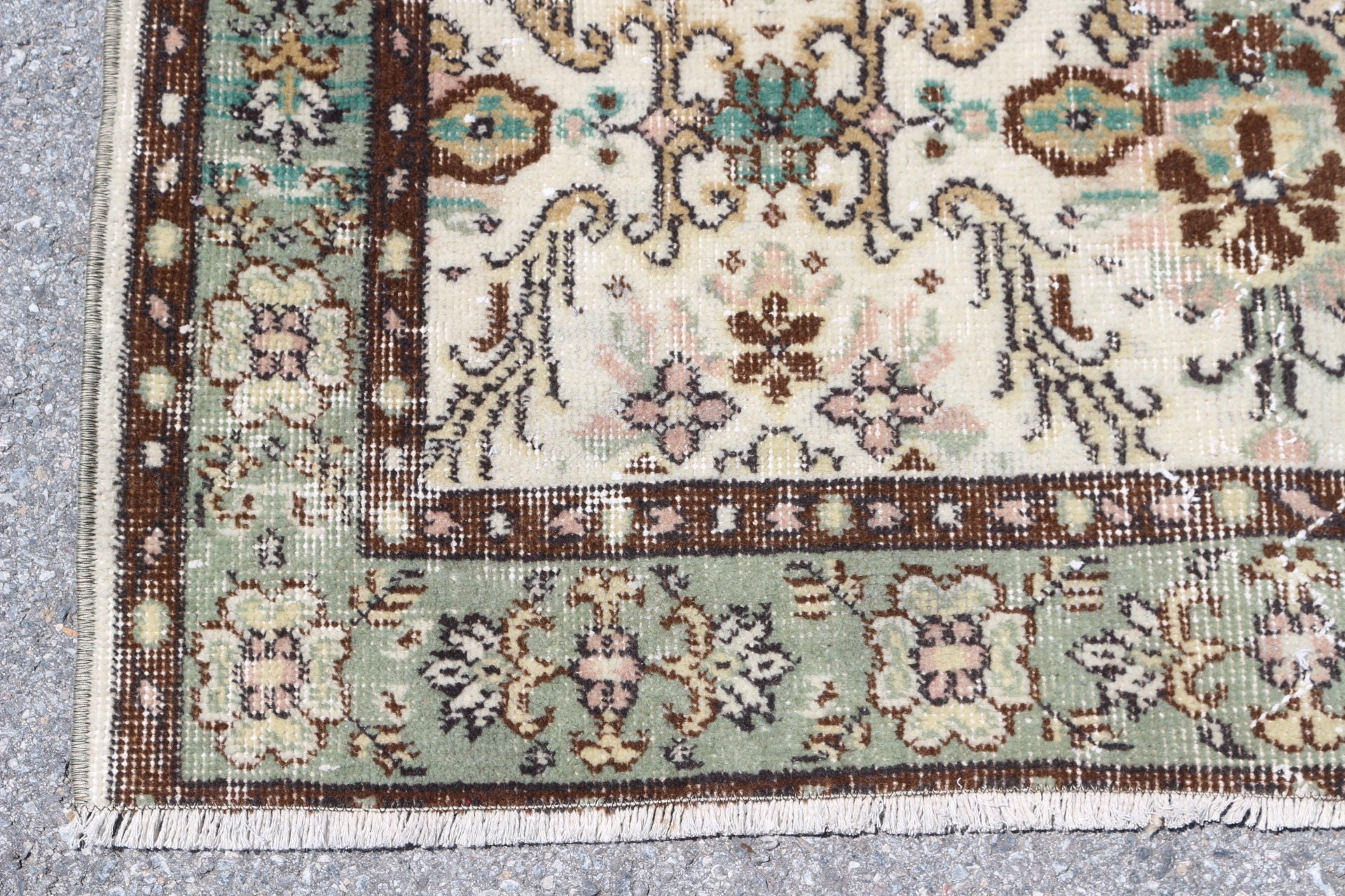 3.6x6.7 ft Area Rug, Turkish Rugs, Brown Bedroom Rug, Moroccan Rug, Vintage Rug, Home Decor Rugs, Dining Room Rugs, Rugs for Kitchen