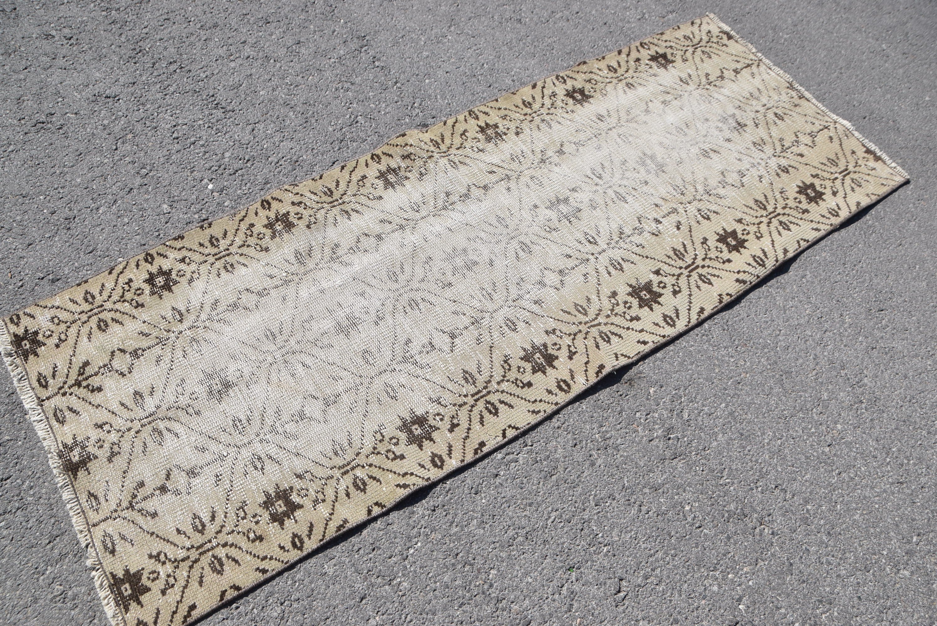 Custom Rug, Vintage Rugs, Beige Bedroom Rugs, Stair Rug, 2.4x6.3 ft Runner Rugs, Home Decor Rug, Kitchen Rug, Turkish Rug, Rugs for Hallway