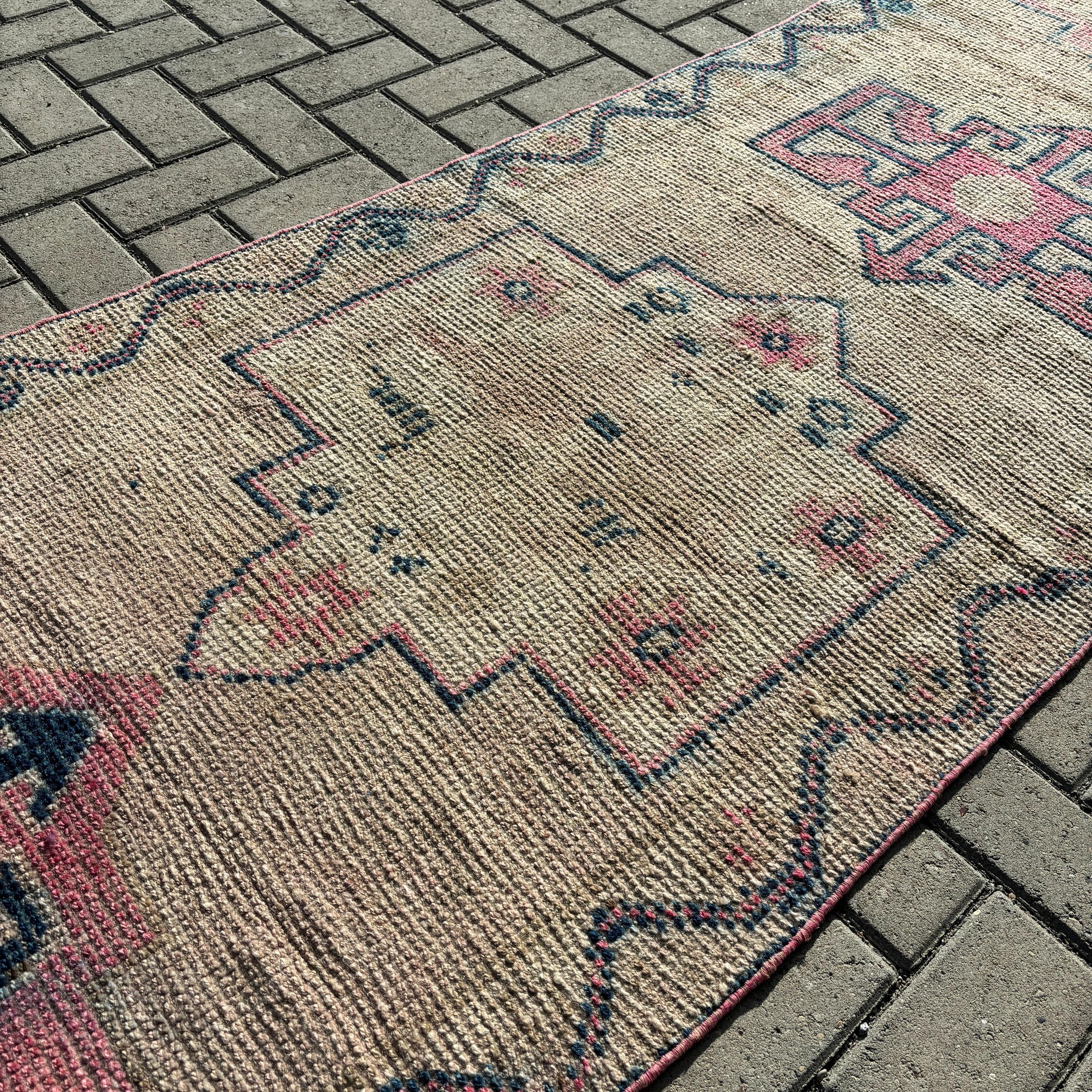 Koridor Halısı, Türk Halıları, Vintage Halı, Lüks Halı, Bej Anadolu Halıları, Koridor Halısı, Oushak Halıları, 2,8x10,2 ft Runner Halısı, Antik Halı