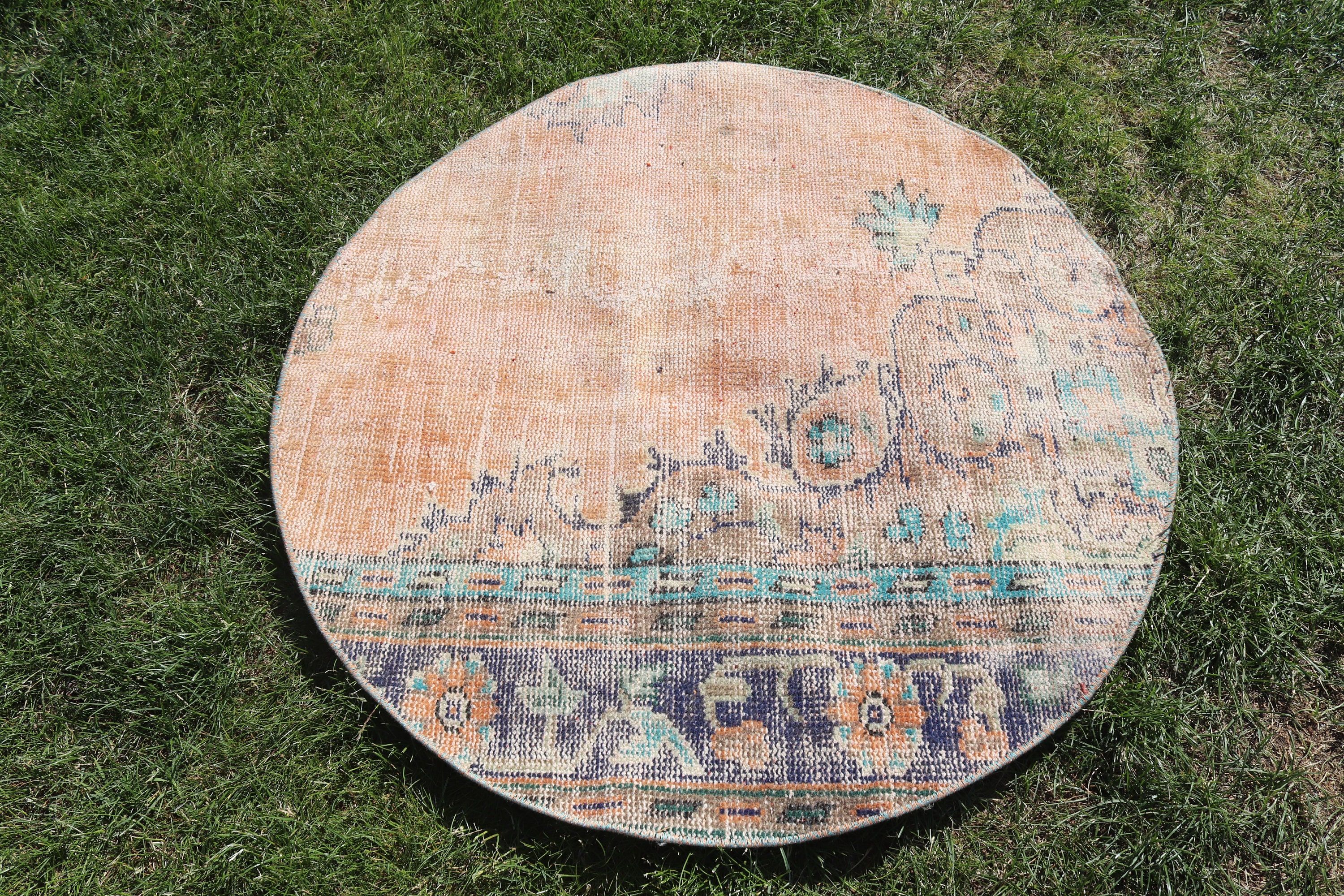 Yün Halı, Bej Ev Dekor Halısı, 3,3x3,3 ft Küçük Halılar, Ev Dekor Halısı, Küçük Boho Halısı, Etnik Halılar, Vintage Halı, Araba Paspas Halıları, Türk Halıları