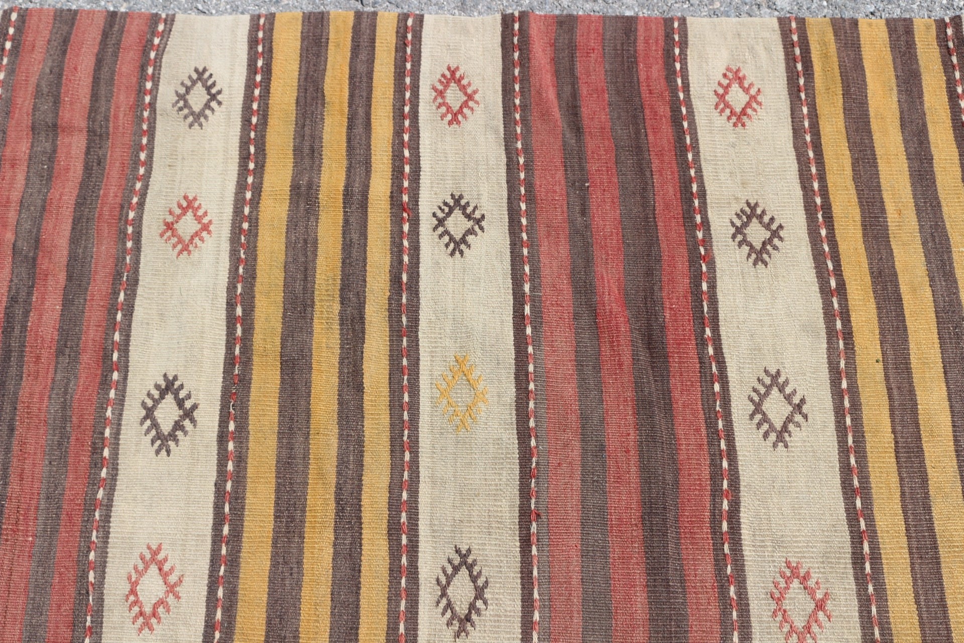 Türk Kilim, Koridor Kilim, Koridor Kilim, 73x303 cm Yolluk Kilim, Koridor Kilim, Antik Kilim, Bej Yün Kilim, Yolluk Kilim, Merdiven Kilim