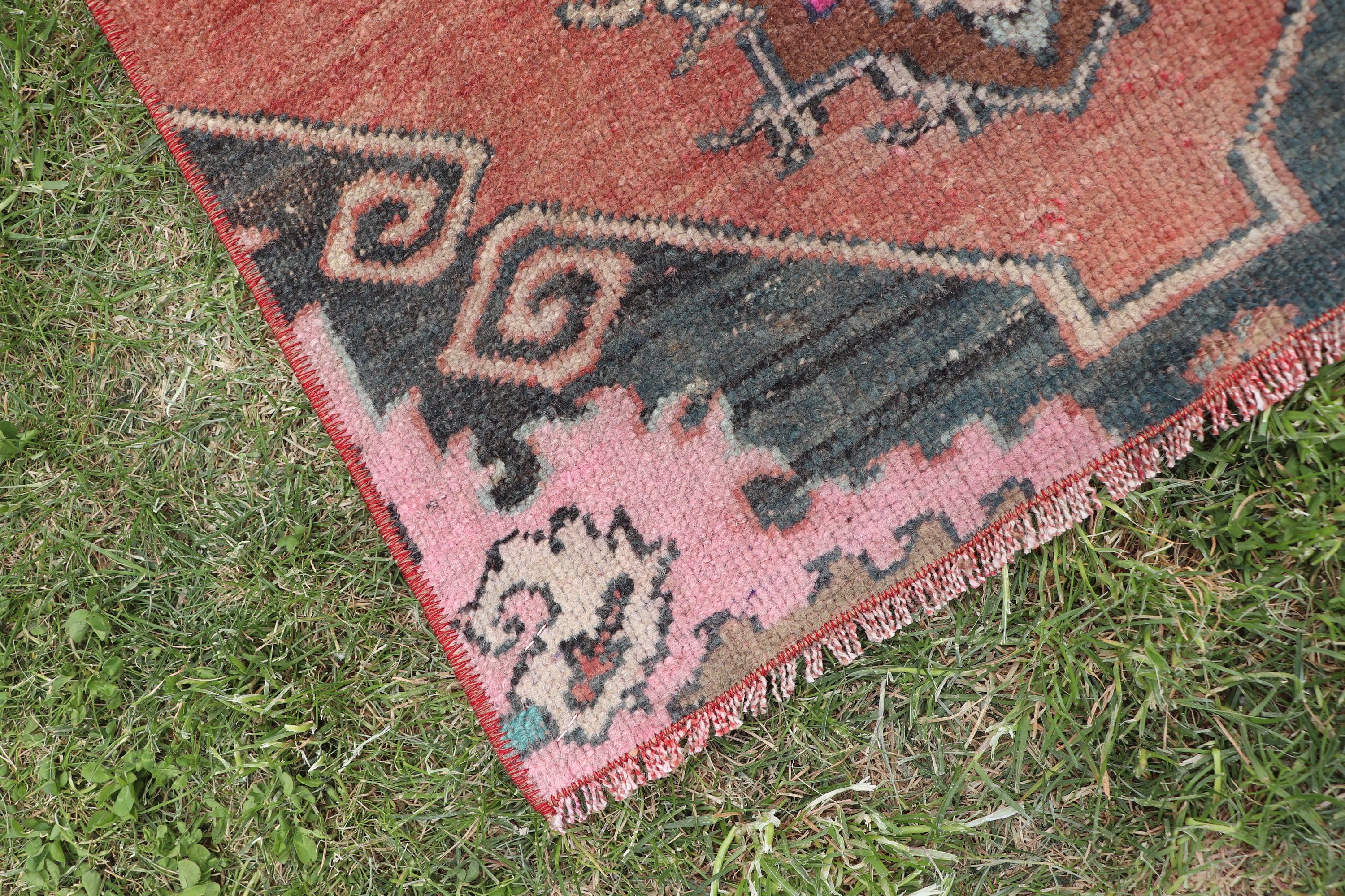 Brown Floor Rug, Kitchen Rug, Turkish Rug, 1.8x9.1 ft Runner Rugs, Neutral Rug, Rugs for Stair, Corridor Rug, Vintage Rug