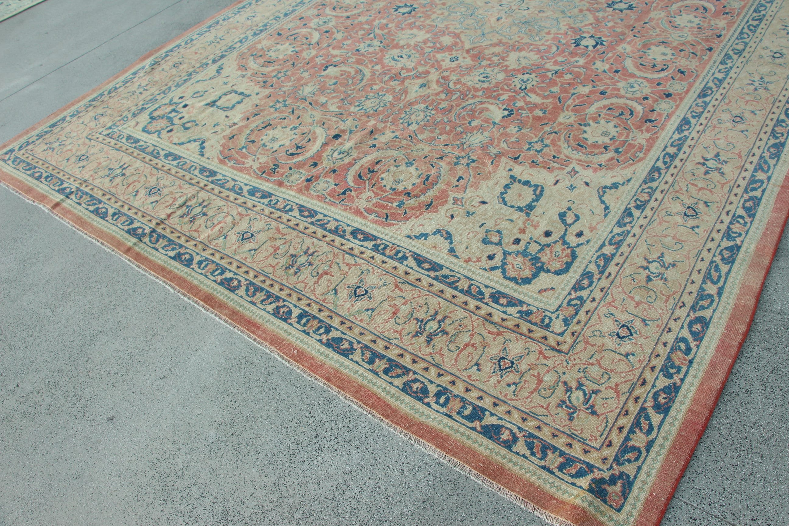 Pink Flatweave Rug, Salon Rug, Anatolian Rug, Turkish Rug, Dining Room Rug, Vintage Rugs, Boho Rug, Oriental Rugs, 9.4x13.4 ft Oversize Rug