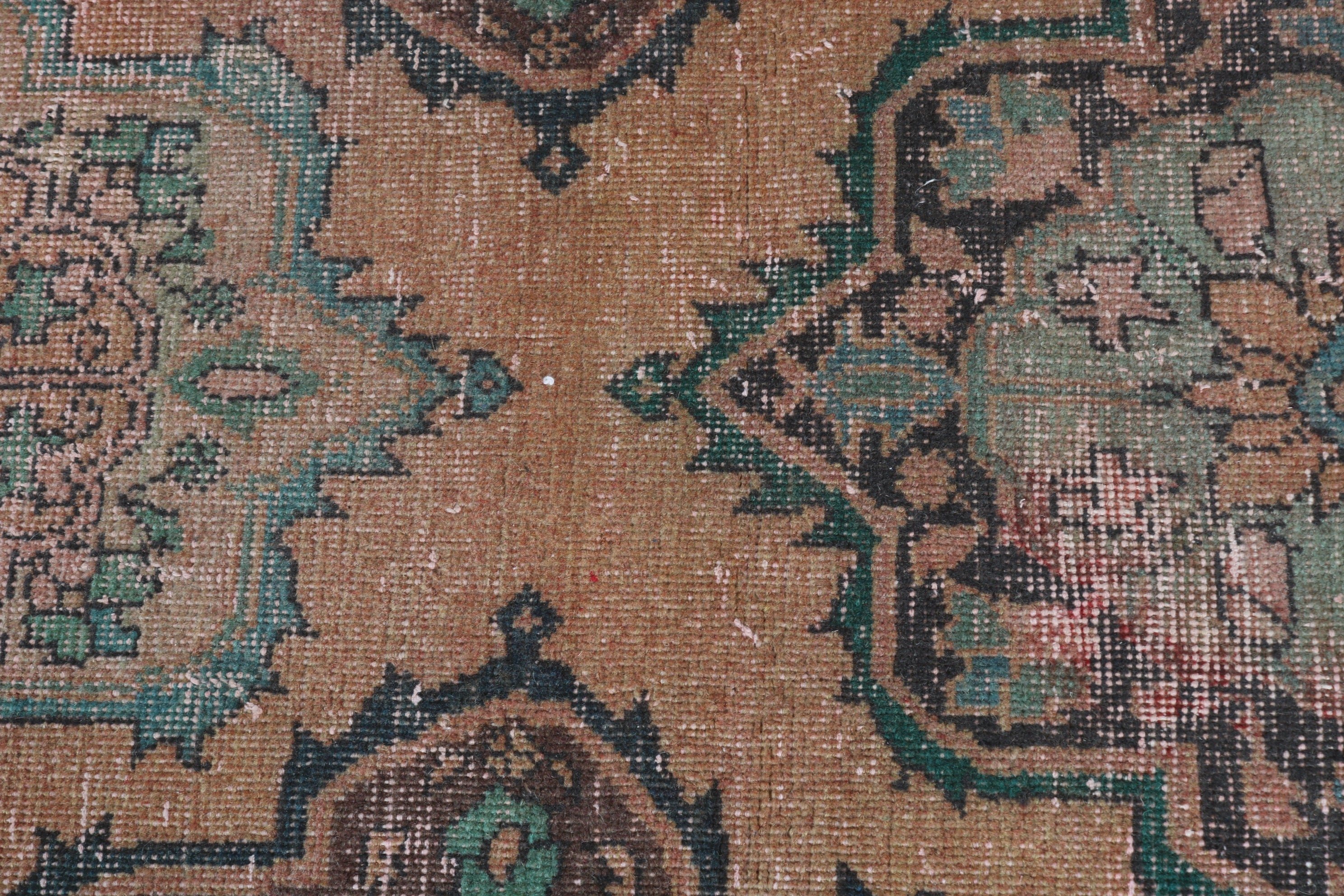 Kahverengi Fas Halısı, Vintage Halı, Merdiven Halısı, 2.1x5.7 ft Koşucu Halıları, Koridor Halısı, Koridor Halıları, Türk Halıları, Havalı Halı