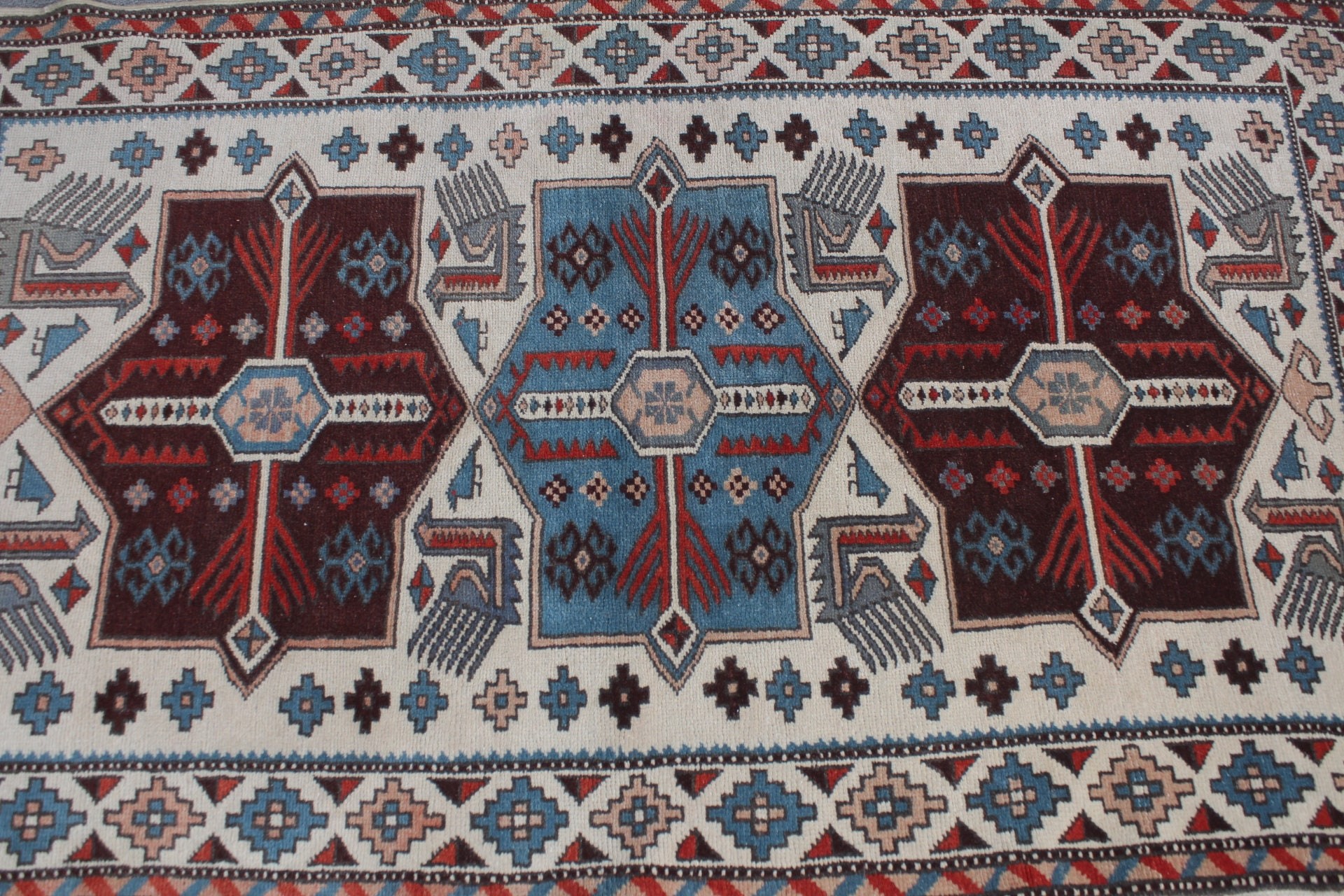 Giriş Halısı, Havalı Halı, Bej Ev Dekorasyonu Halıları, Vintage Halılar, Türk Halısı, Oryantal Halılar, Eski Halılar, 3,3x5,6 ft Accent Halı, Çocuk Halıları