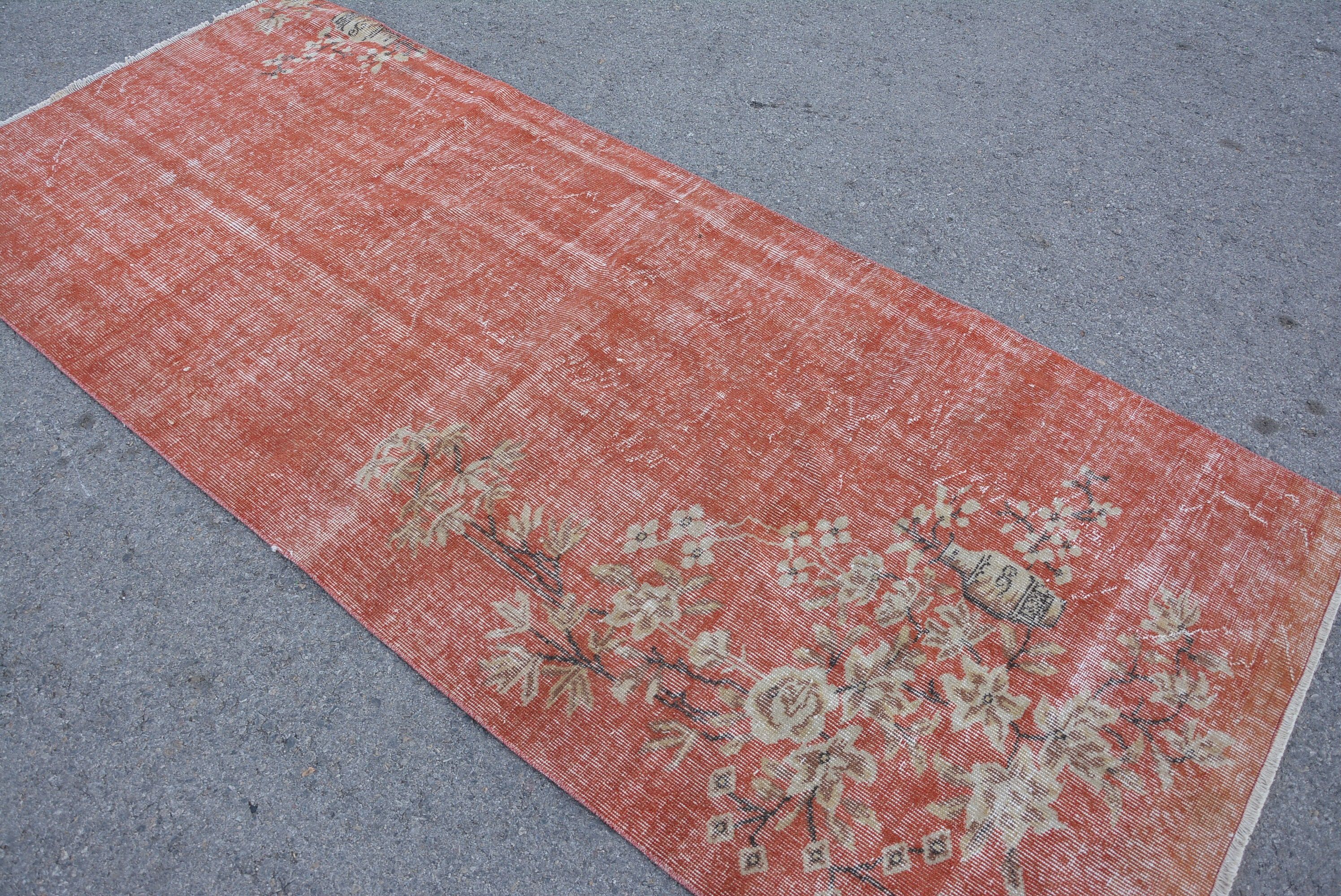 Living Room Rug, Floor Rug, Oriental Rug, Vintage Rugs, Rugs for Floor, Vintage Decor Rug, Wool Rug, Turkish Rug, 3.7x8.9 ft Area Rug