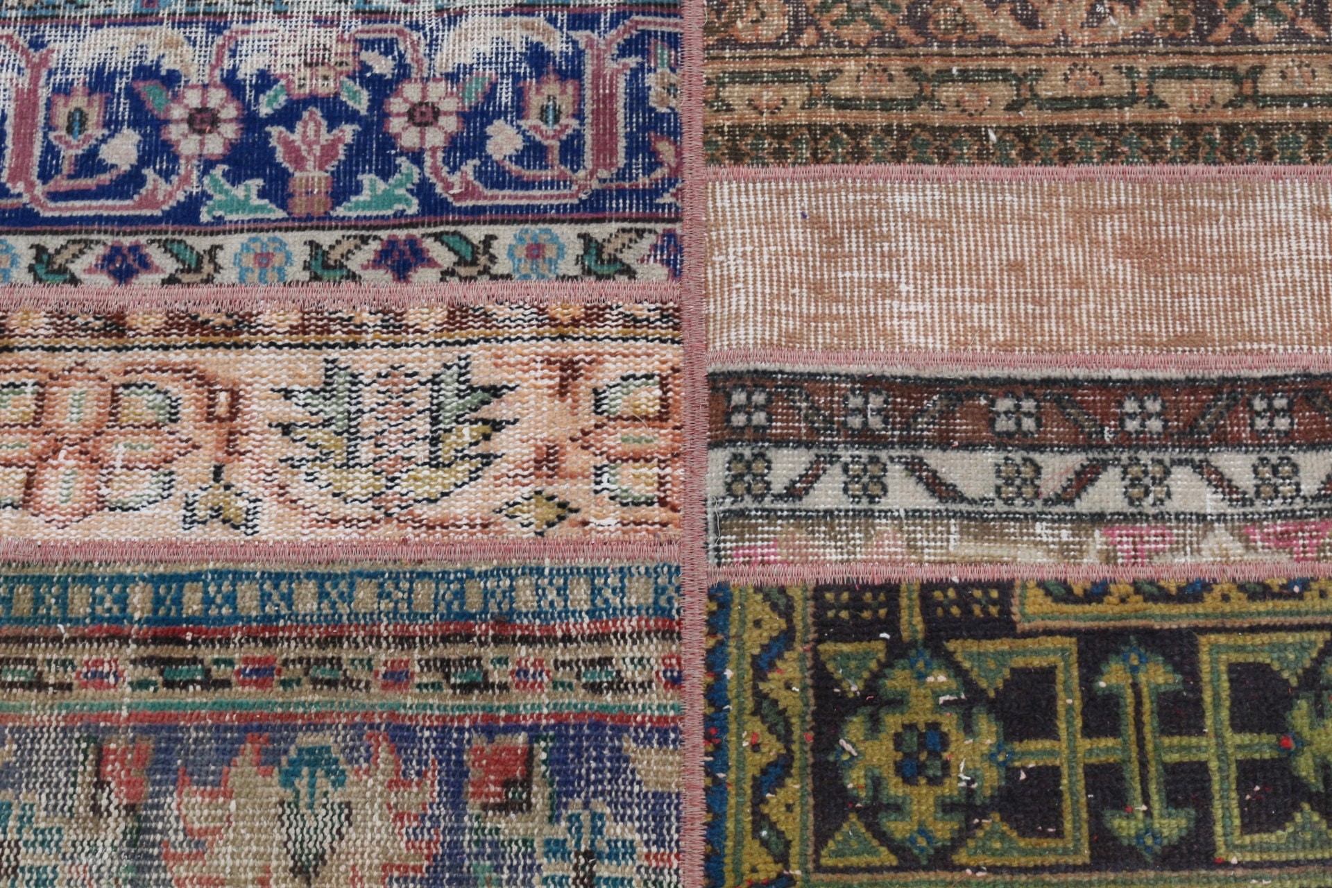 Vintage Rug, Turkish Rugs, 2.2x5 ft Small Rug, Door Mat Rug, Blue Home Decor Rug, Decorative Rug, Bathroom Rugs, Oriental Rugs, Wool Rugs