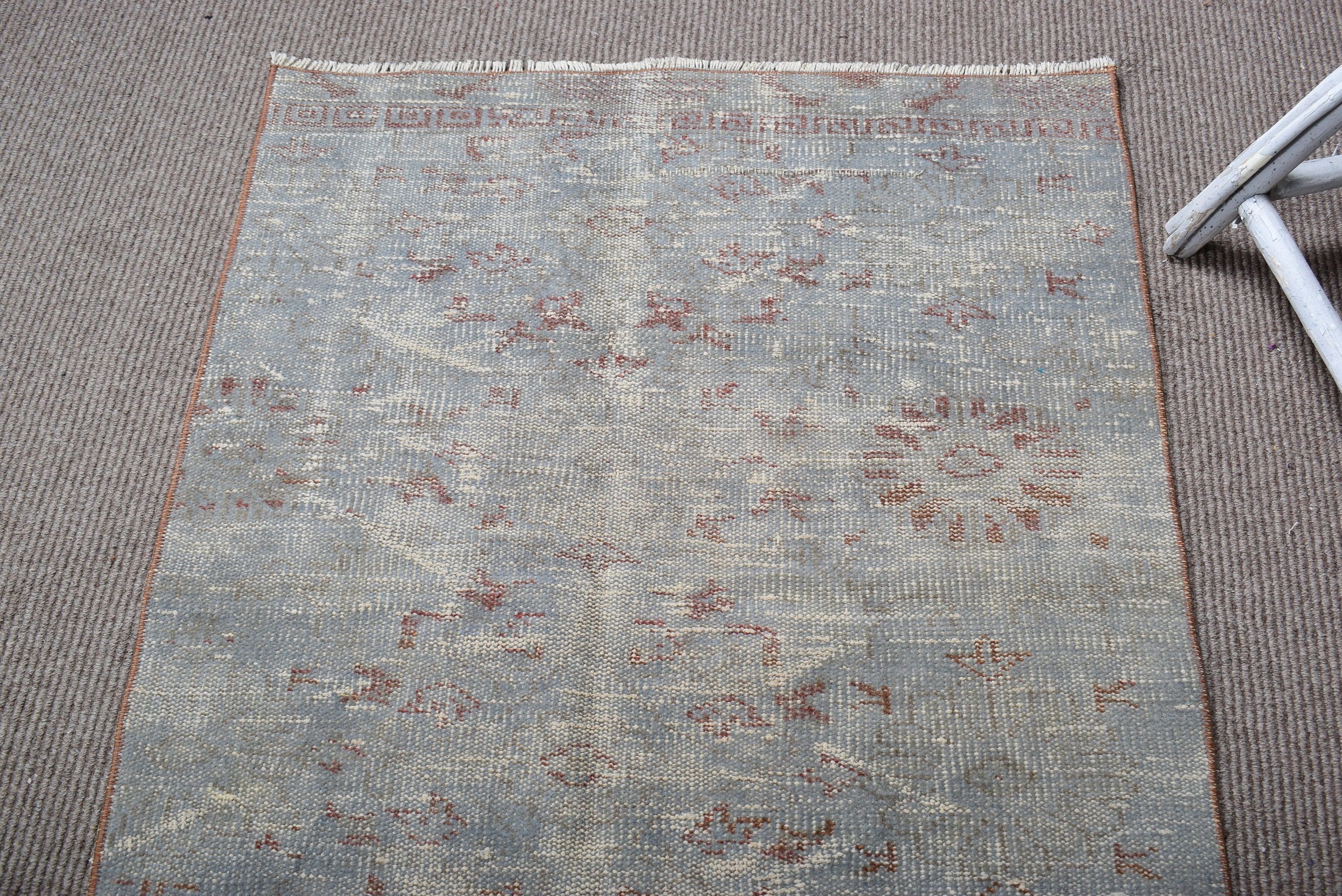 2.8x8.3 ft Runner Rugs, Outdoor Rugs, Vintage Rug, Turkish Rug, Gray Antique Rug, Beni Ourain Runner Rugs, Handwoven Rugs, Kitchen Rugs