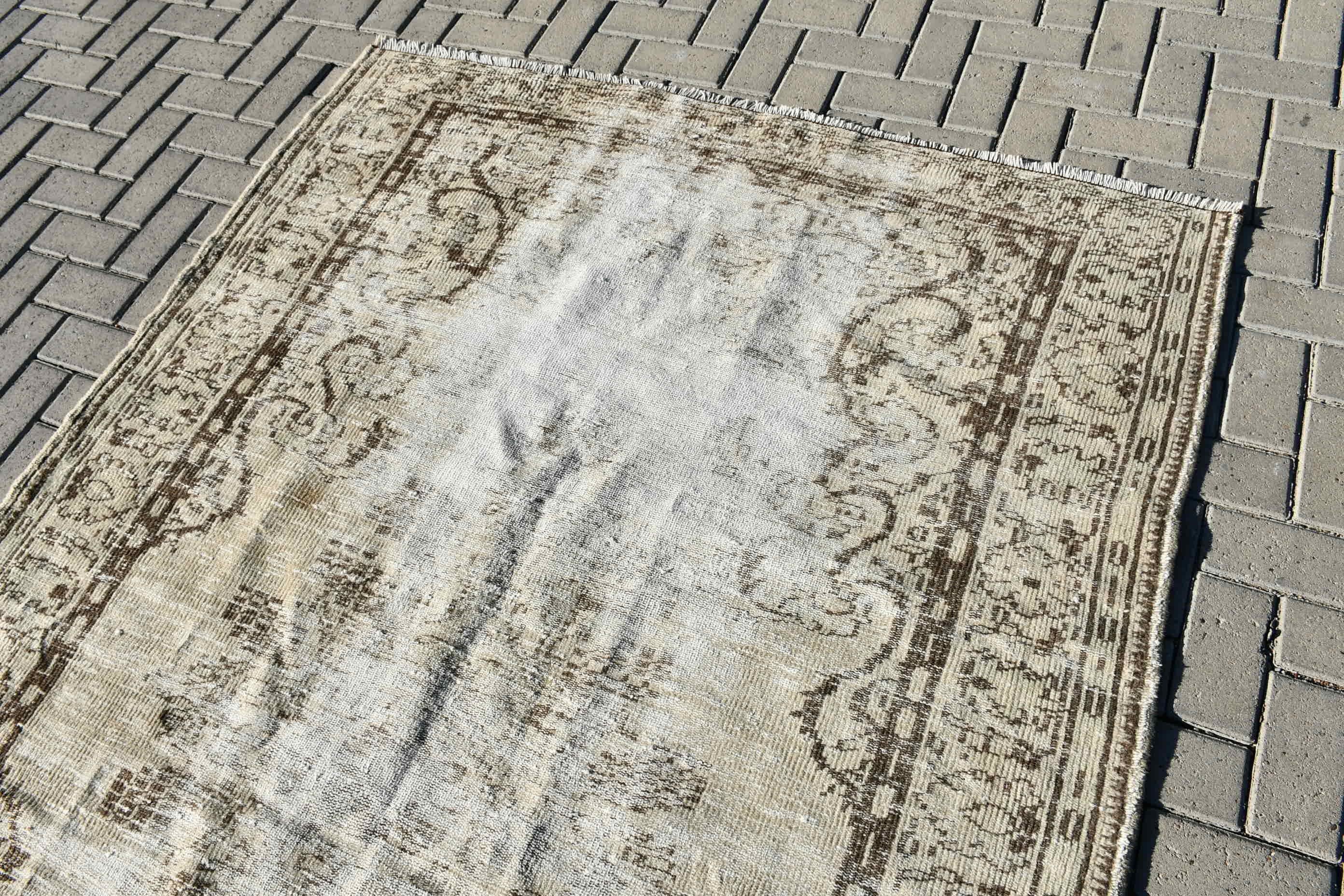 Antique Rugs, Dining Room Rug, Kitchen Rug, Salon Rug, 5.4x8.7 ft Large Rug, Natural Rugs, Turkish Rug, Vintage Rug, White Bedroom Rugs