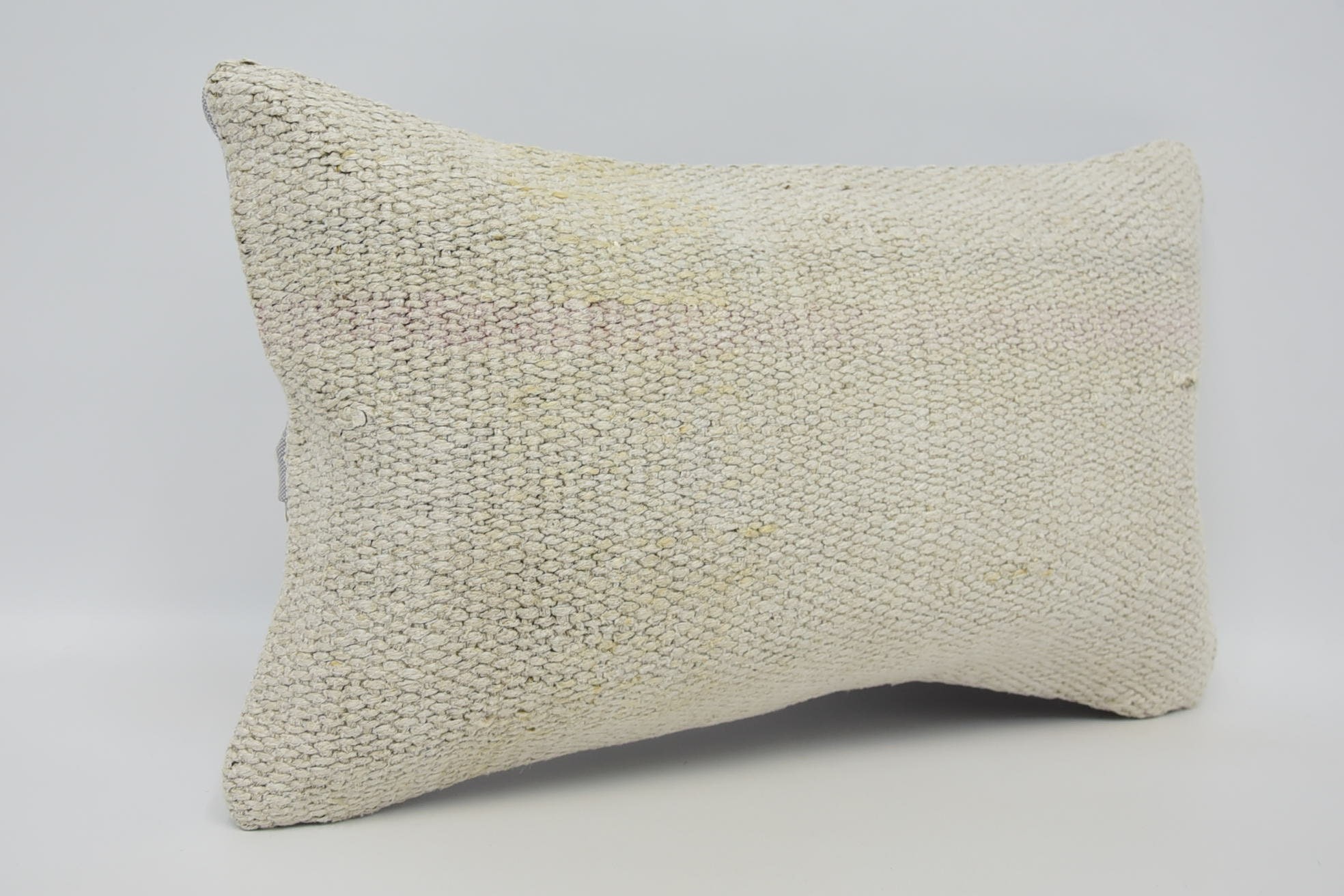 Sofa Bolster Pillow Cover, Kilim Pillow, Pillow for Sofa, Antique Pillows, Custom Pillow Sham, 12"x20" Beige Pillow Case