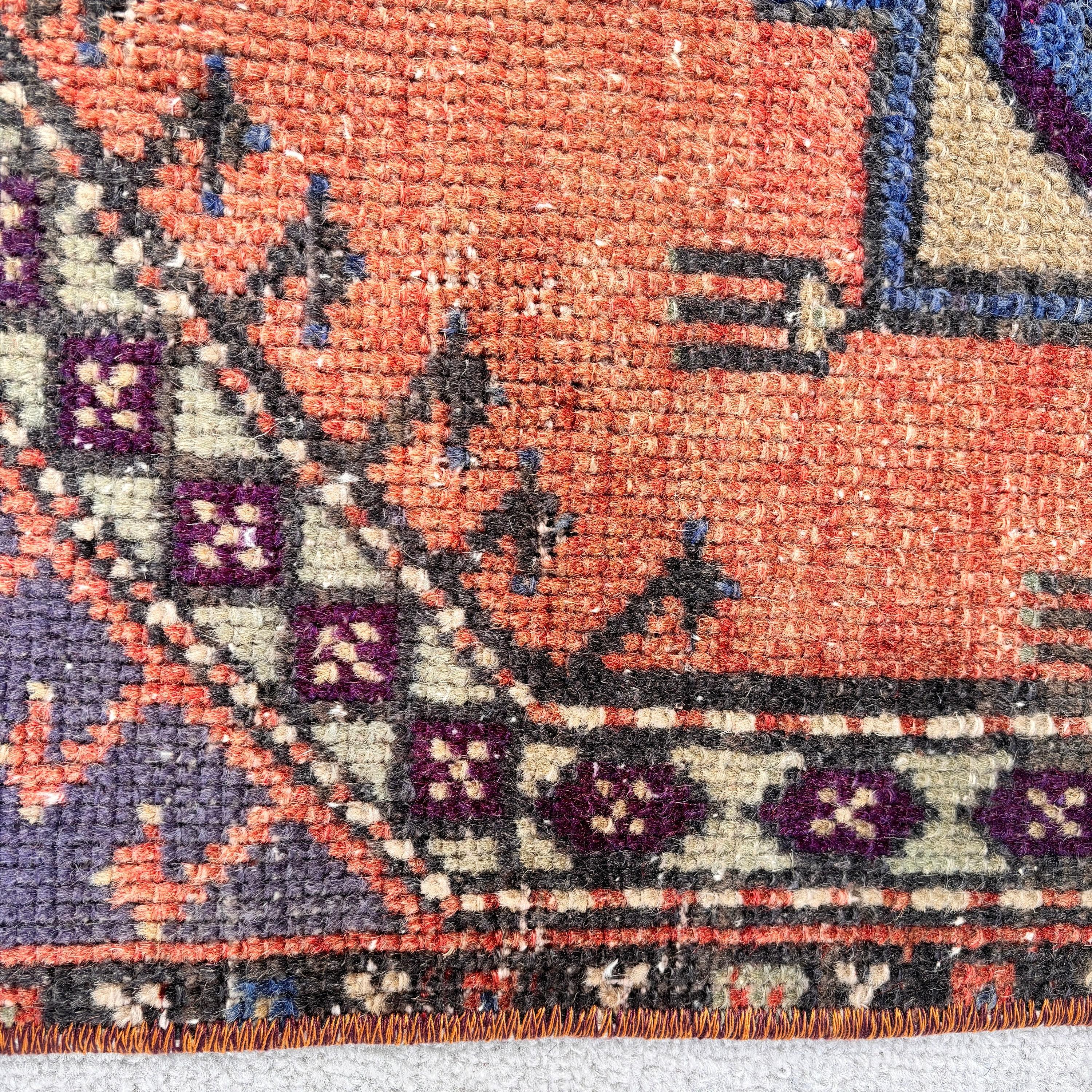 Door Mat Rug, Nursery Rugs, Aztec Rug, Brown Oriental Rugs, Oushak Rugs, 1.2x2.4 ft Small Rugs, Vintage Rugs, Turkish Rug