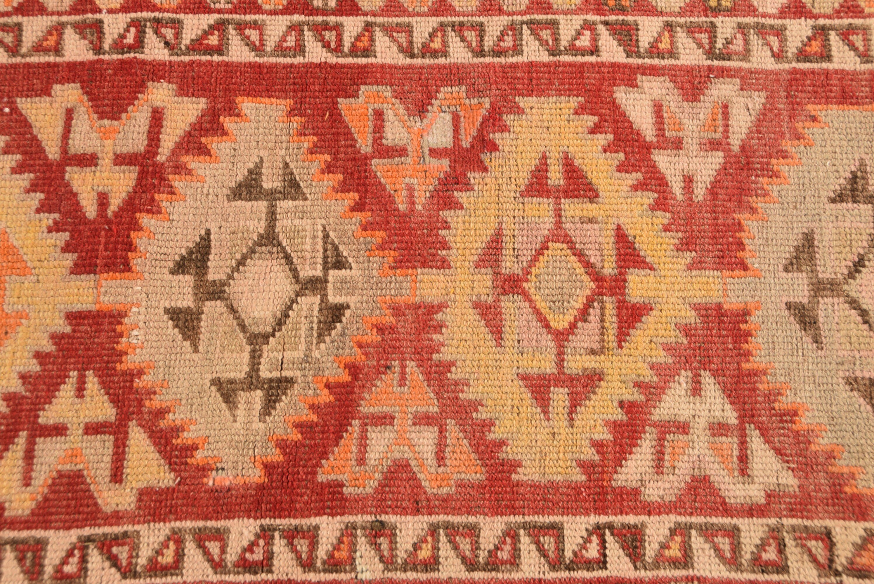 Rugs for Corridor, Designer Rug, Red  2.6x9.5 ft Runner Rugs, Antique Rug, Vintage Rug, Kitchen Rug, Turkish Rug, Bedroom Rugs