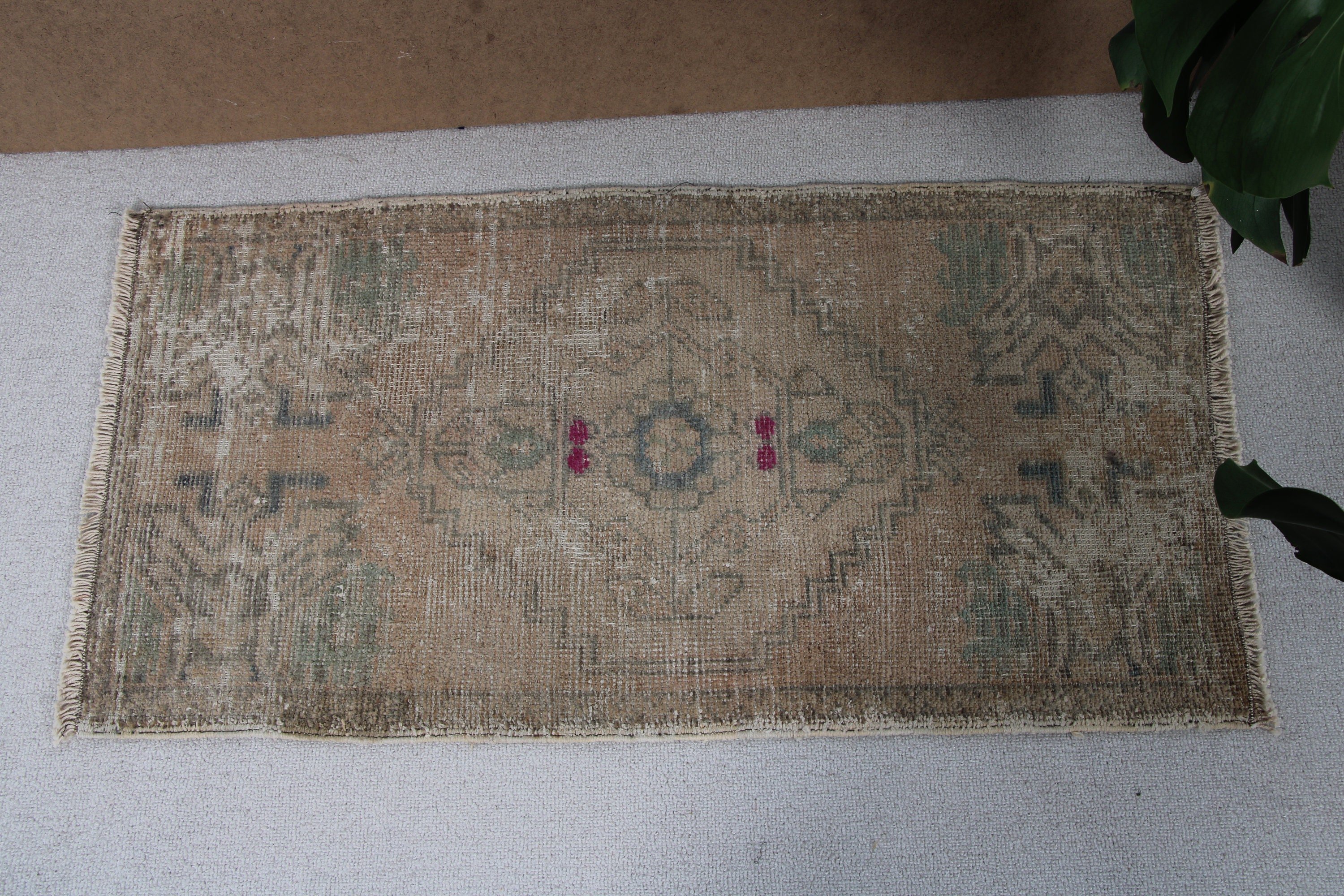 Antique Rugs, Beige Oriental Rugs, Car Mat Rugs, Vintage Rugs, 1.6x3.1 ft Small Rug, Turkish Rugs, Small Vintage Rug