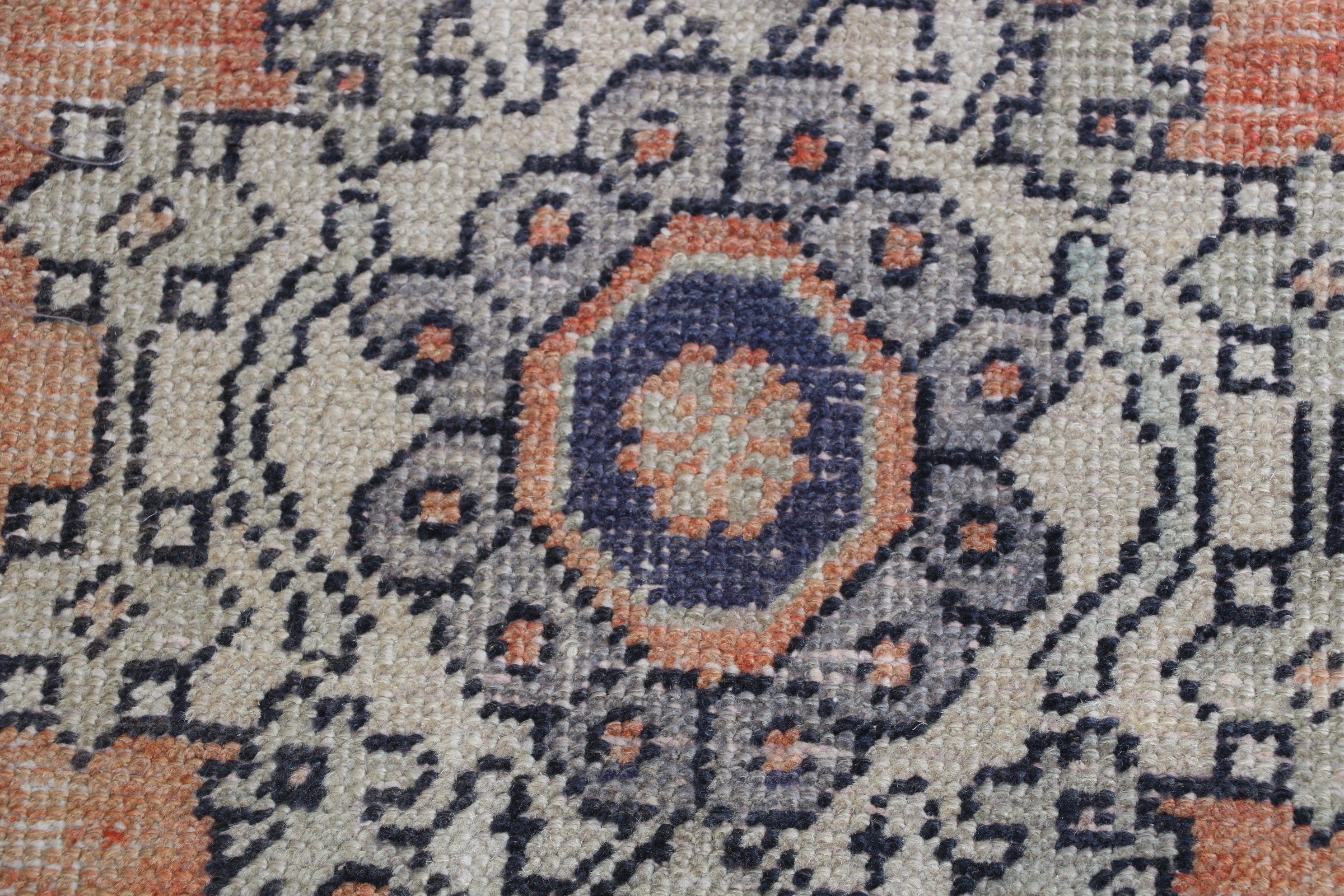 Düz Dokuma Halı, Vintage Halılar, Mutfak Halıları, Modern Halı, Anadolu Halısı, 1.7x2.8 ft Küçük Halı, Beyaz Yün Halılar, Küçük Boho Halıları, Türk Halıları