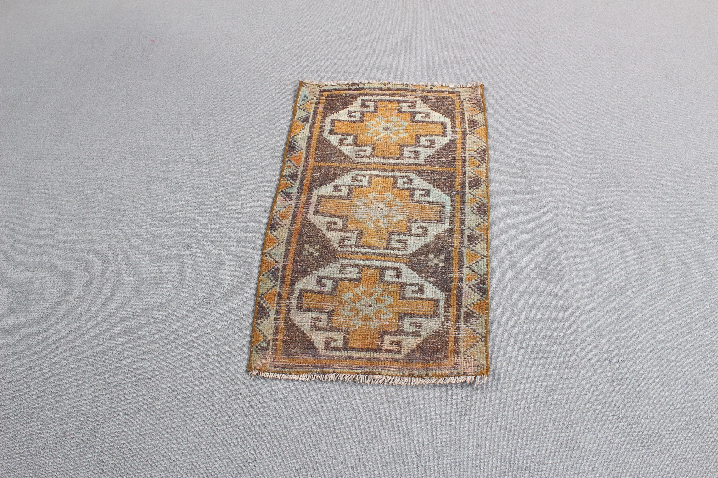 Vintage Rugs, Wool Rugs, 1.6x2.7 ft Small Rug, Turkish Rug, Bedroom Rug, Boho Rug, Flatweave Rugs, Small Vintage Rug, Bronze Statement Rugs