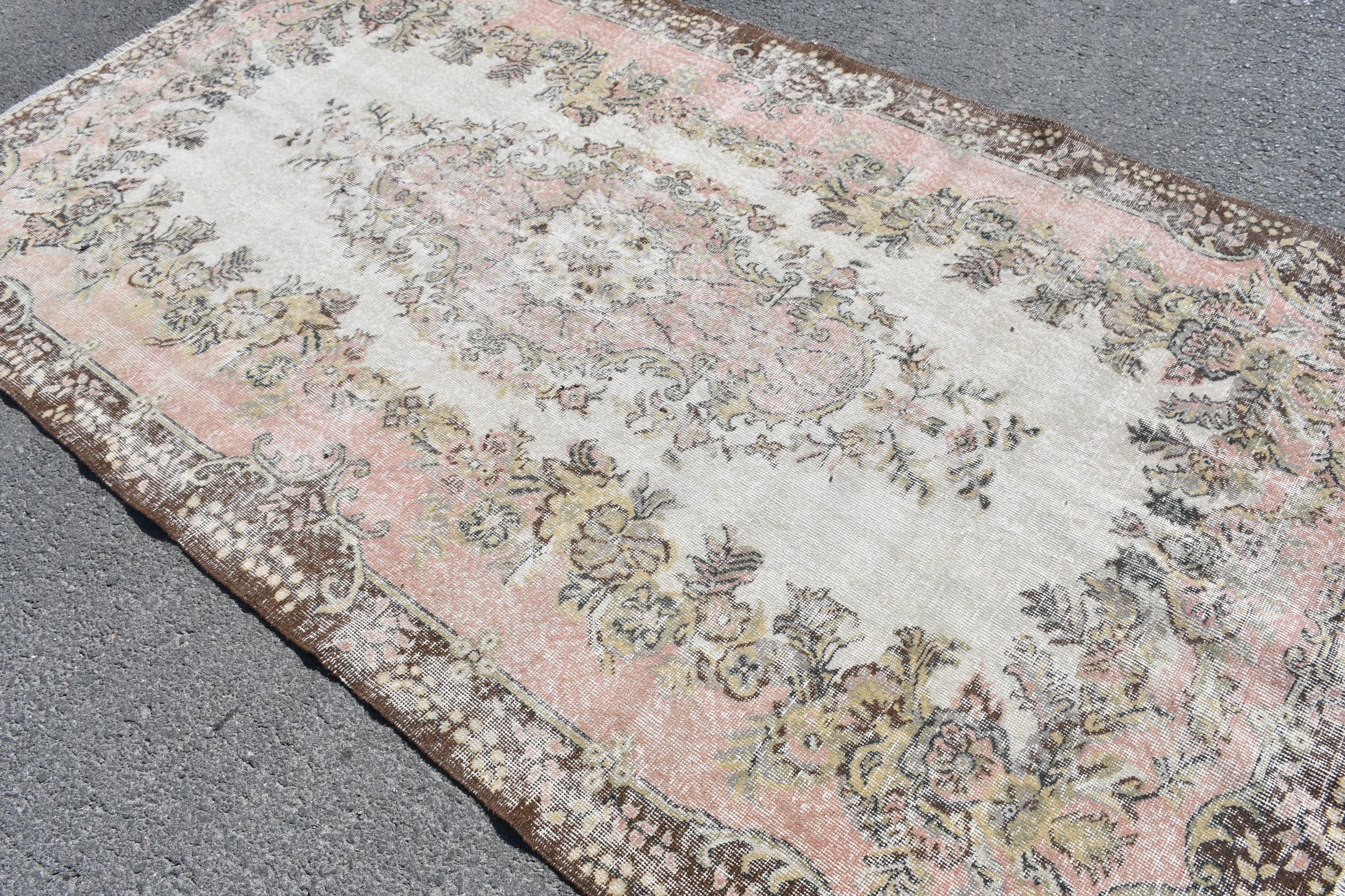 Outdoor Rug, Living Room Rugs, Art Rug, Rugs for Salon, Salon Rug, Turkish Rug, 5.3x9.3 ft Large Rug, Vintage Rug, Colorful Rug, Oushak Rug