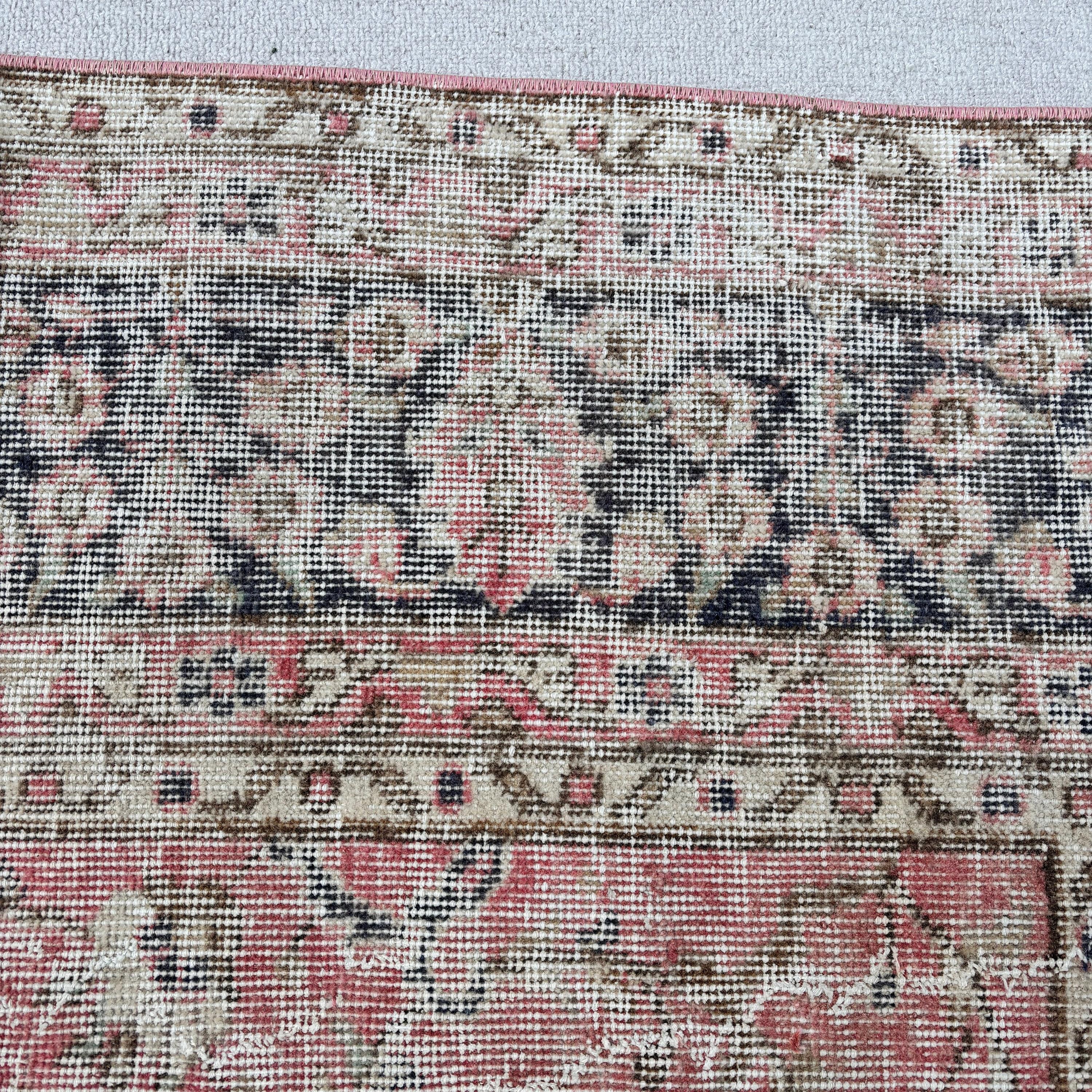 Büyük Boho Halıları, Vintage Halı, Türk Halıları, Oryantal Halılar, Ev Dekorasyonu Halıları, 6.7x10.3 ft Büyük Halı, Yatak Odası Halısı, Bej Oushak Halı