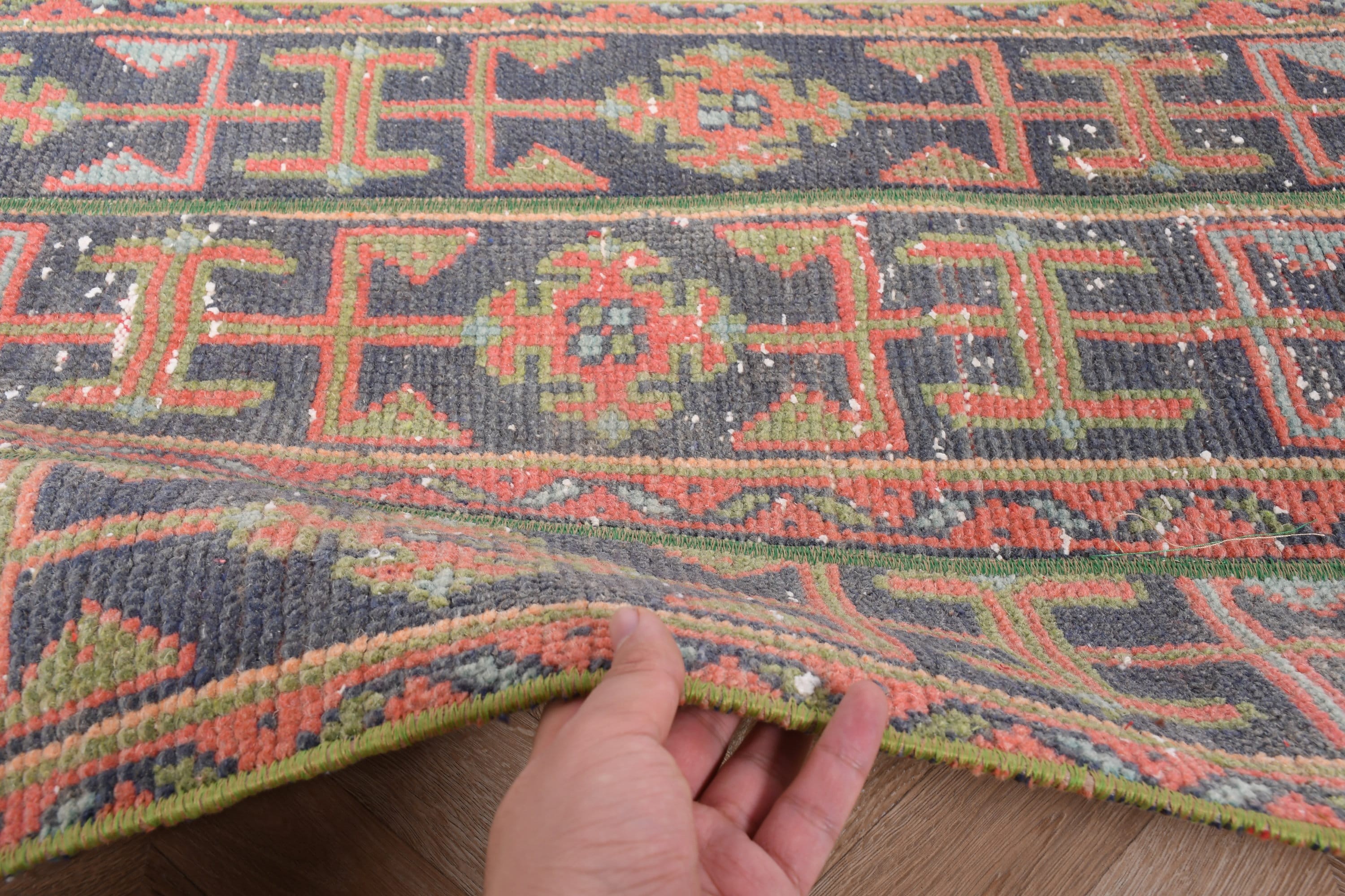 Bath Rug, Blue Kitchen Rug, Vintage Rug, Rugs for Bedroom, Turkish Rug, Kitchen Rugs, 1.8x3.2 ft Small Rug, Entry Rugs