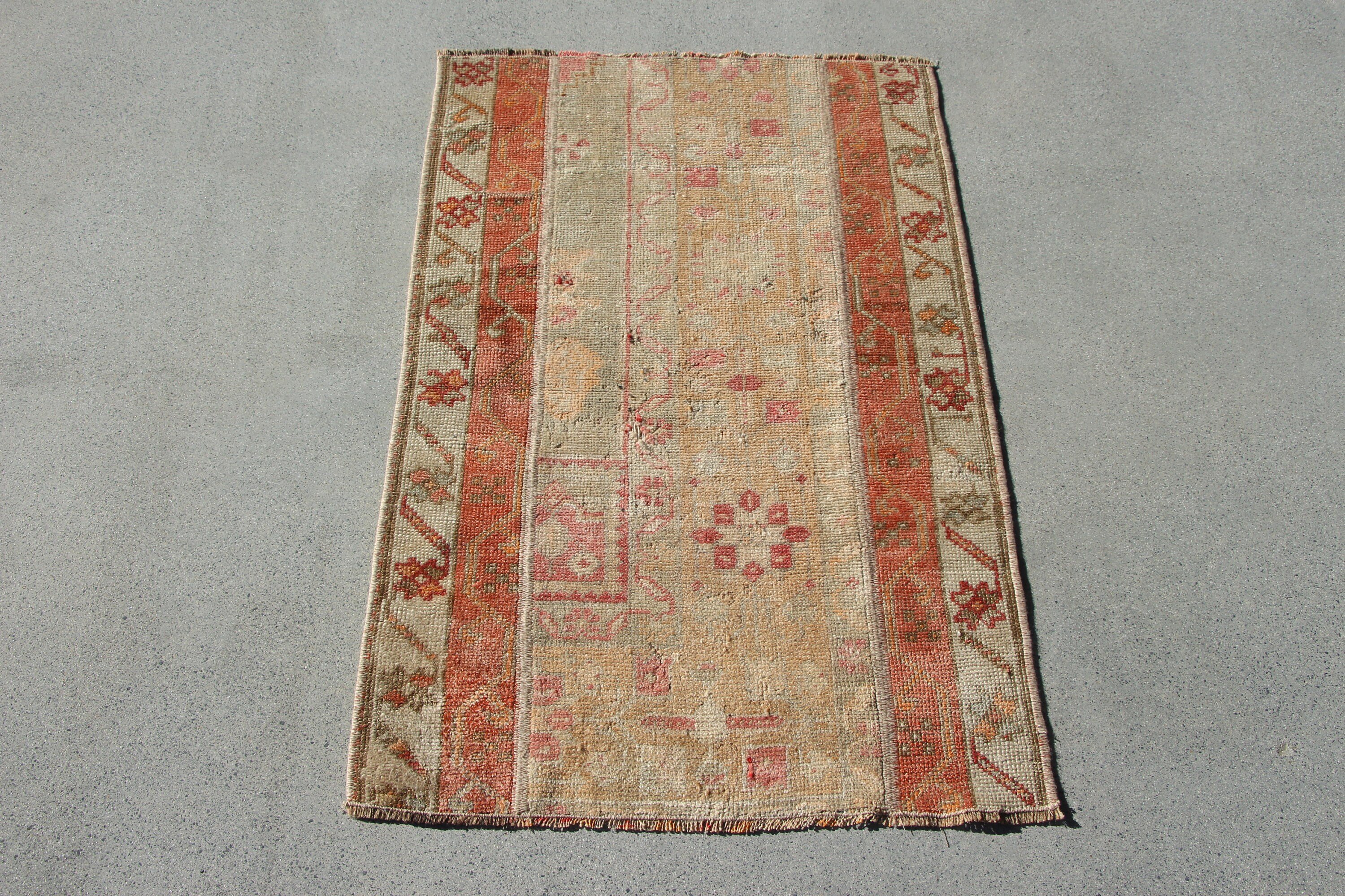 Vintage Rug, White Anatolian Rugs, Anatolian Rug, Bedroom Rugs, Entry Rug, Cool Rug, Rugs for Car Mat, 2.1x3.3 ft Small Rugs, Turkish Rugs