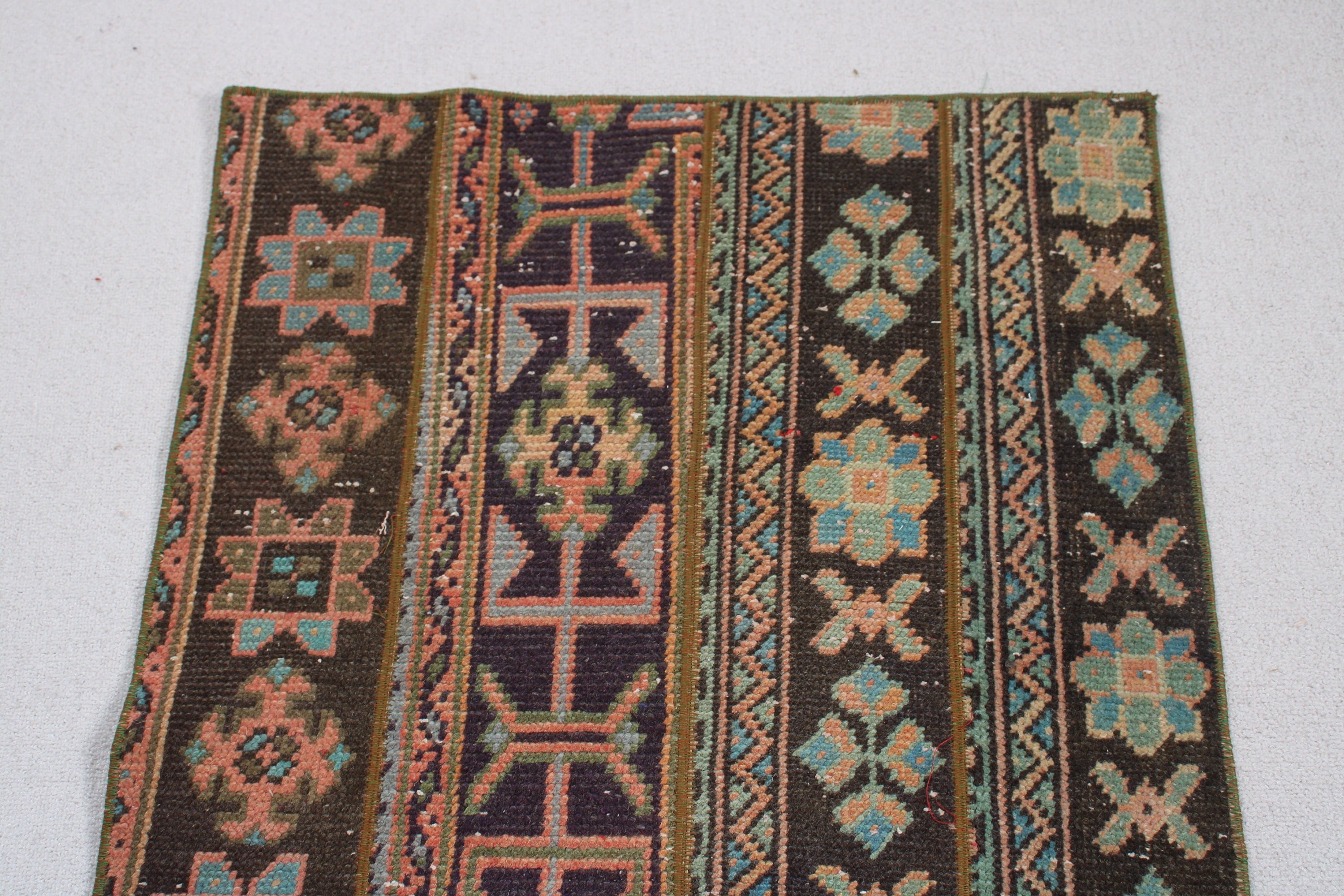 Düz Dokuma Halılar, Banyo Halısı, Vintage Halılar, El Dokuma Halı, Mutfak Halıları, Mavi Boho Halı, 2,5x5,9 ft Küçük Halılar, Vintage Dekor Halı, Türk Halısı