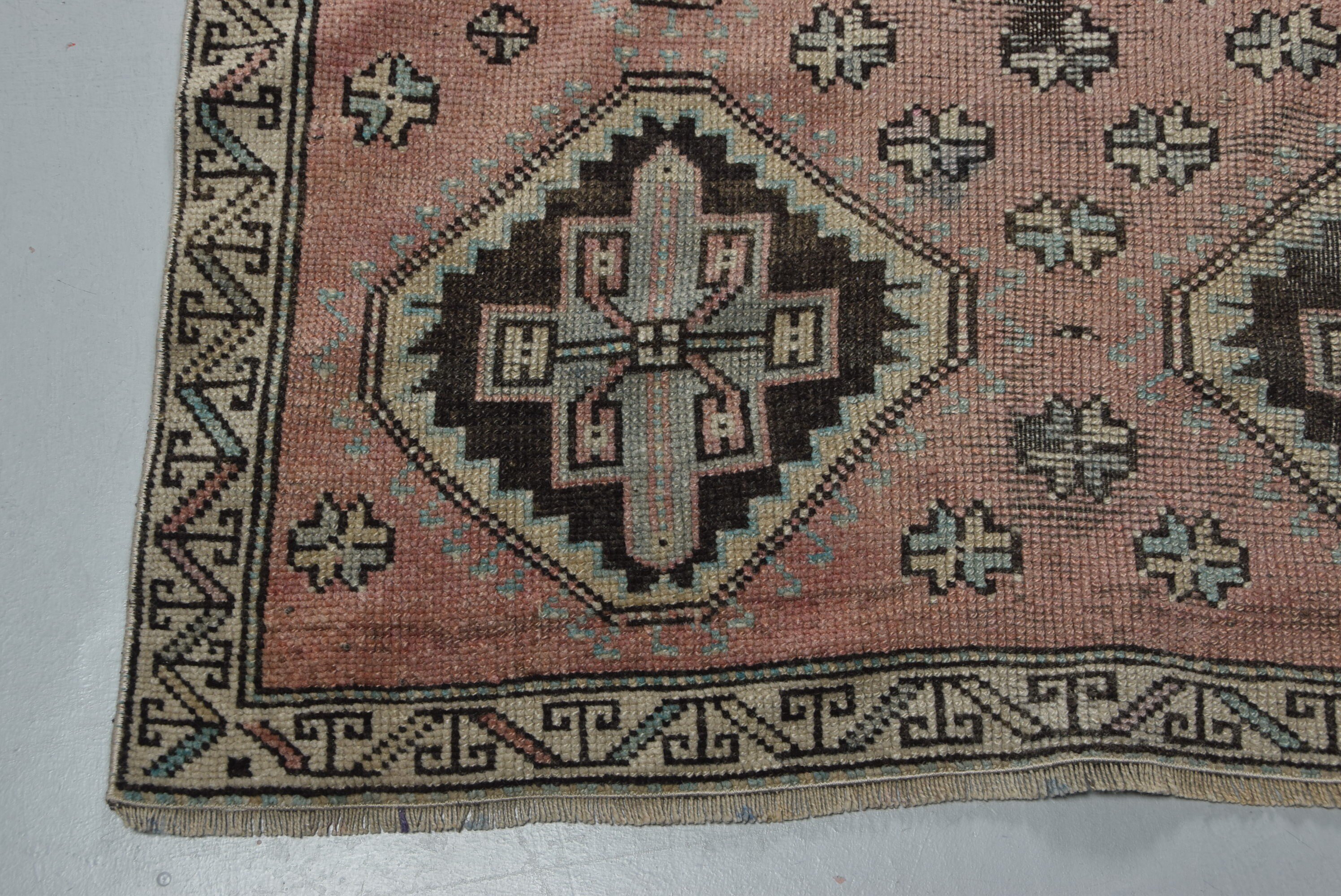 Oriental Rug, 3.4x10.4 ft Runner Rug, Vintage Rug, Old Rug, Hallway Rug, Anatolian Rugs, Turkish Rug, Rugs for Corridor, Red Home Decor Rug