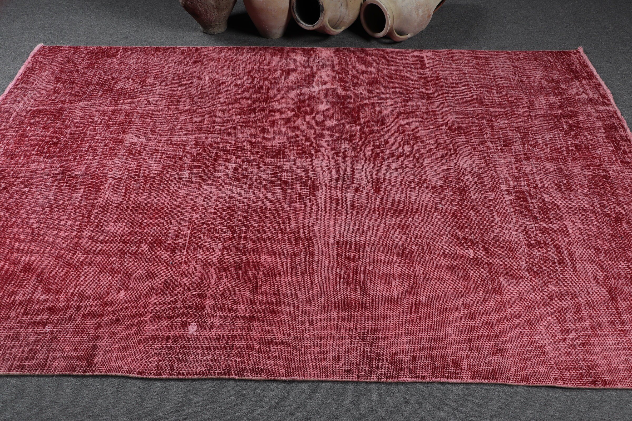 Nursery Rug, Rugs for Area, Vintage Rug, Dining Room Rugs, Bedroom Rug, Red Floor Rug, Turkish Rugs, Antique Rug, 5x7.9 ft Area Rugs