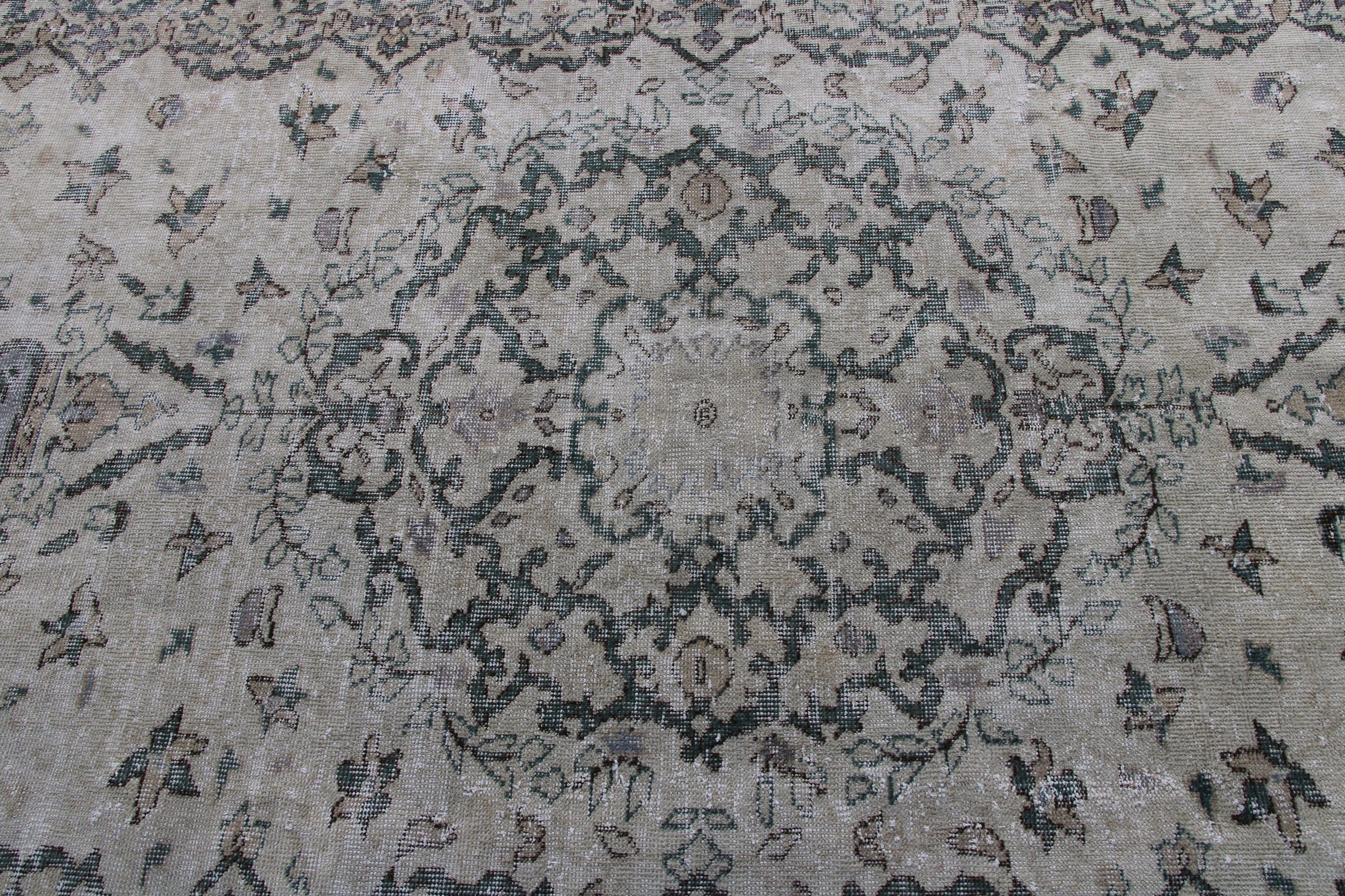 5.8x9.5 ft Büyük Halılar, Bej Bildirimi Halı, Büyük Vintage Halılar, Aztek Halıları, Lüks Halı, Antika Halı, Türk Halısı, Vintage Halı, Yatak Odası Halısı