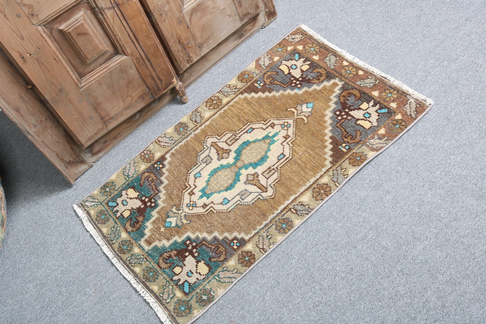 Geometrik Halılar, Türk Halısı, Yatak Odası Halıları, Giriş Halıları, Kahverengi Mutfak Halıları, Vintage Halı, Banyo Halıları, Çocuk Halıları, 1,7x2,9 ft Küçük Halılar