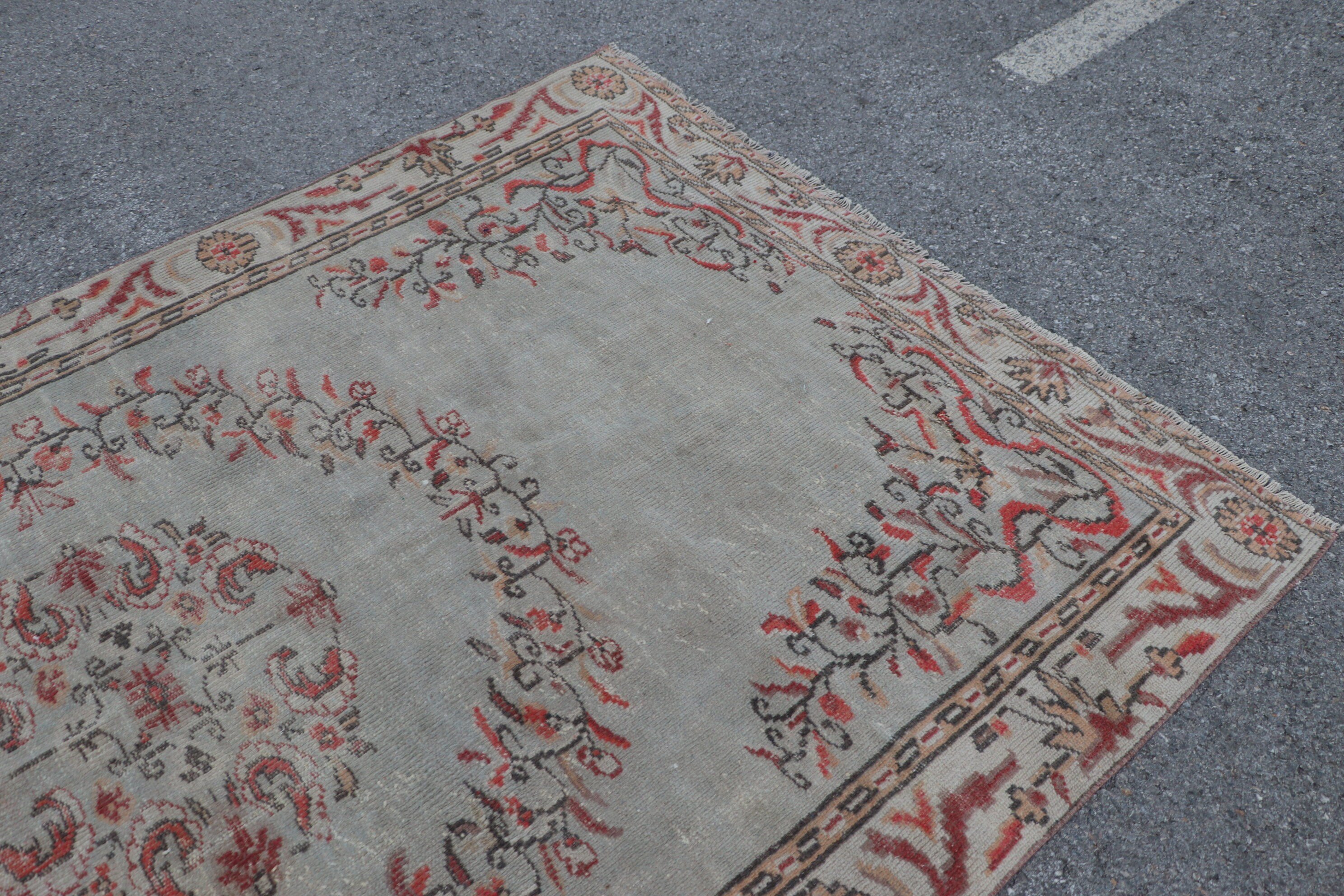 Old Rug, Bedroom Rug, Cool Rug, Rugs for Bedroom, Salon Rug, Vintage Rug, Turkish Rug, Green  5.7x9.4 ft Large Rugs, Floor Rug