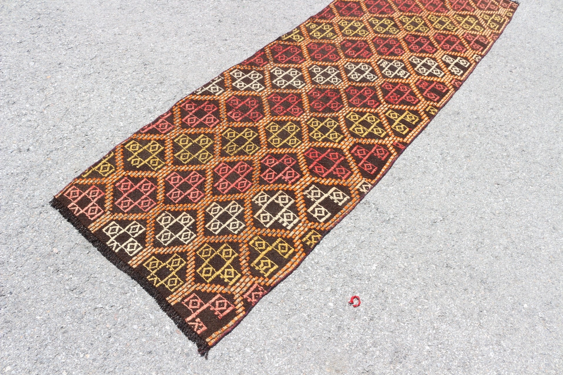 Mutfak Halısı, Türk Halısı, Yer Halıları, Mutfak Halıları, Vintage Halı, Merdiven Halısı, Soluk Halı, Siyah 2.4x8.4 ft Runner Halı, Kilim