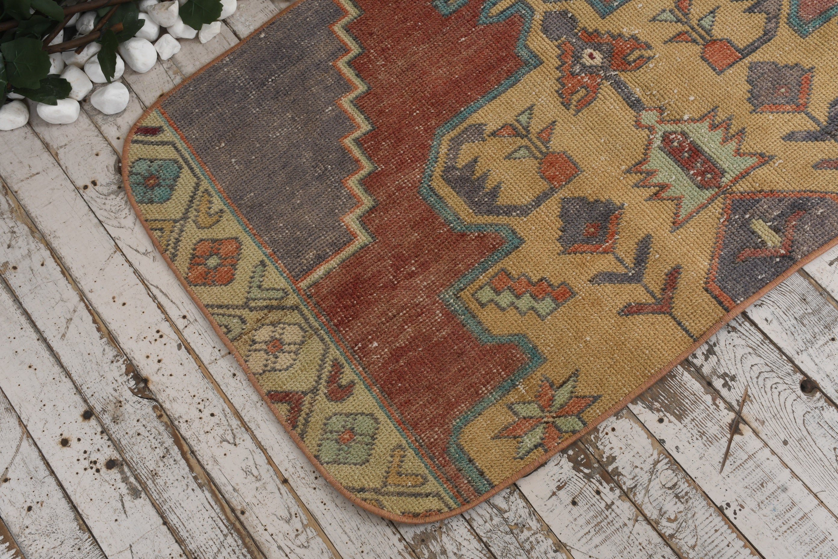 Kitchen Rugs, Personalized Door Mat Rug Rugs, Vintage Rugs, Turkish Rugs, 2.1x3.6 ft Small Rugs, Bath Rug, Rugs for Entry, Home Decor Rugs