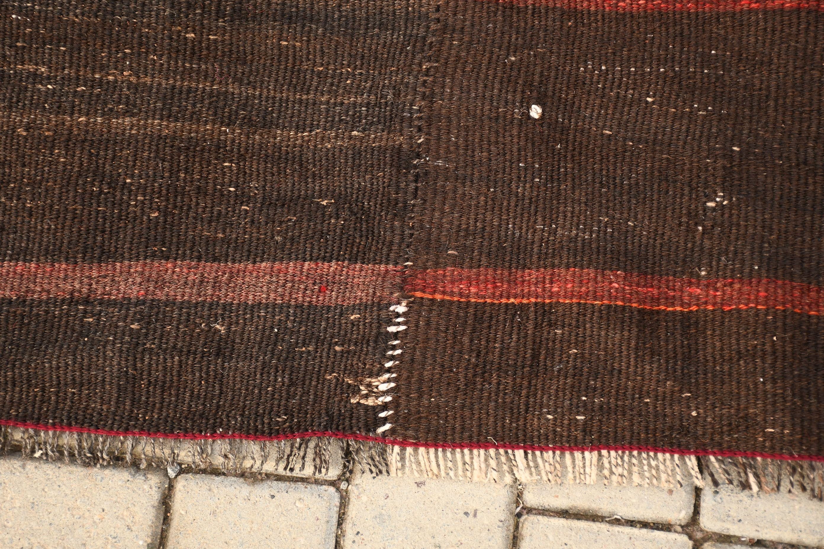 Vintage Halı, 7.5x11.3 ft Büyük Boy Halılar, Fas Halısı, Yün Halısı, Türk Halıları, Yemek Odası Halısı, Kahverengi Fas Halısı, Kilim, Salon Halısı