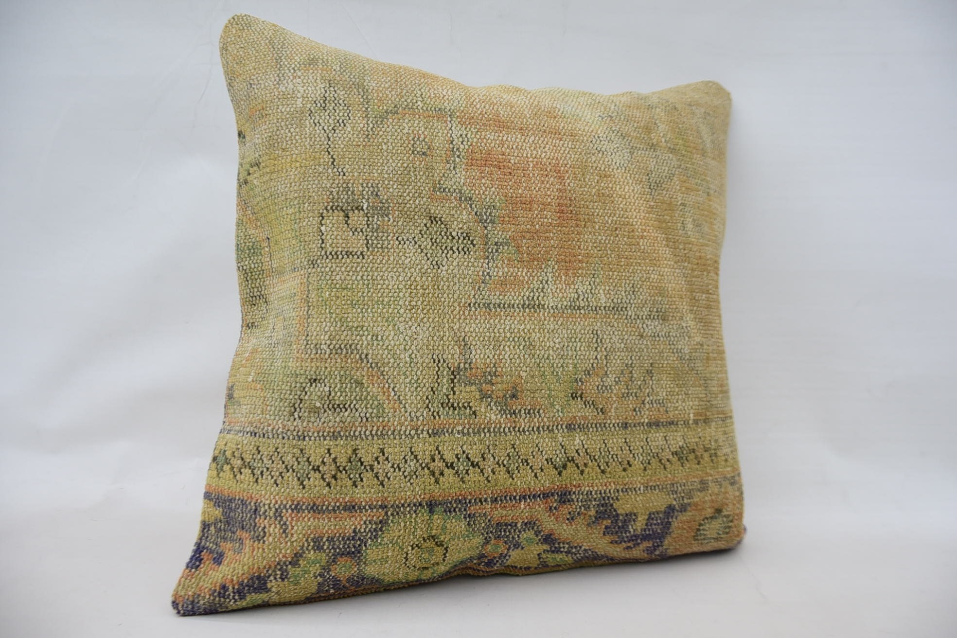 28"x28" Beige Cushion, Boho Pillow Sham Cover, Interior Designer Pillow, Pillow for Sofa, Handmade Throw Pillow Cover